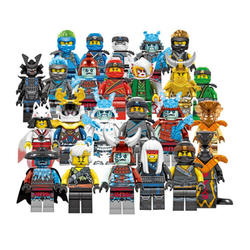Set of 72 Pcs Ninjago Mini figure Kai Jay Sensei Building Children Block Toy Compatible