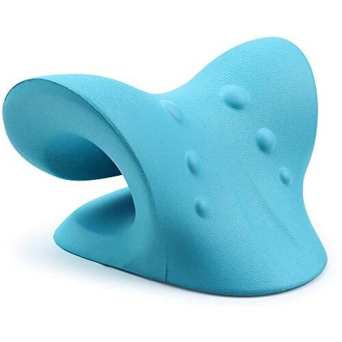 Neck and Shoulder Relaxer, Cervical Traction Device for TMJ Pain Relief and Cervical Spine Alignment Chiropractic Pillow Patening Product
