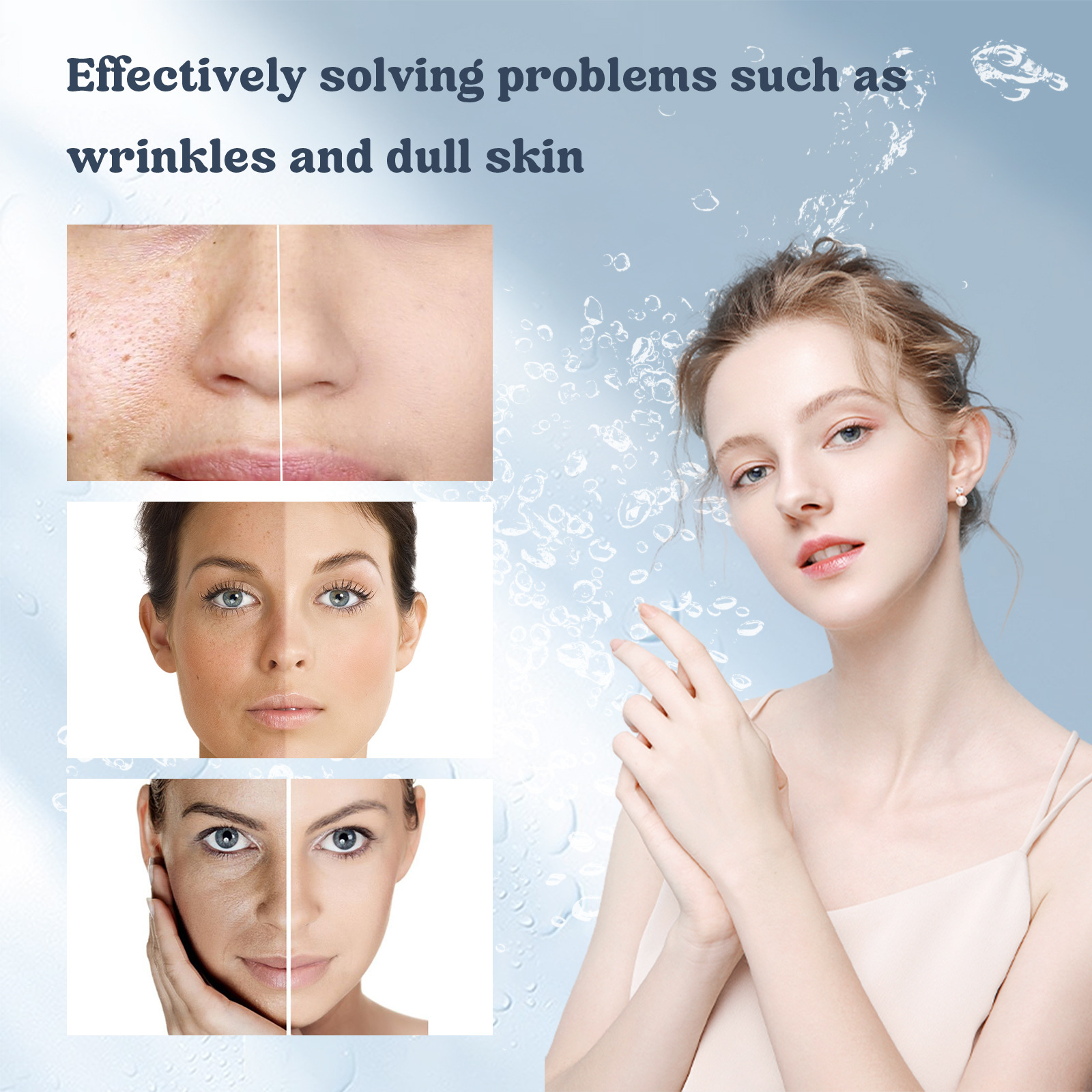 (1 PC) Bio Collagen Real Deep Mask Anti Wrinkle Face Mask Moisturizing Fade Face Fine Line Anti Aging Mask Firming Nourish Brightening Skin Care