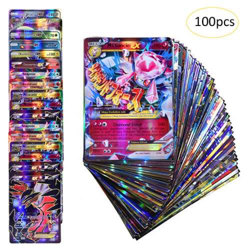 Pokemon Cards Bundle X 100 ULTR RARE 40TAG+40GX+10Tra+10Energy Kid Toy