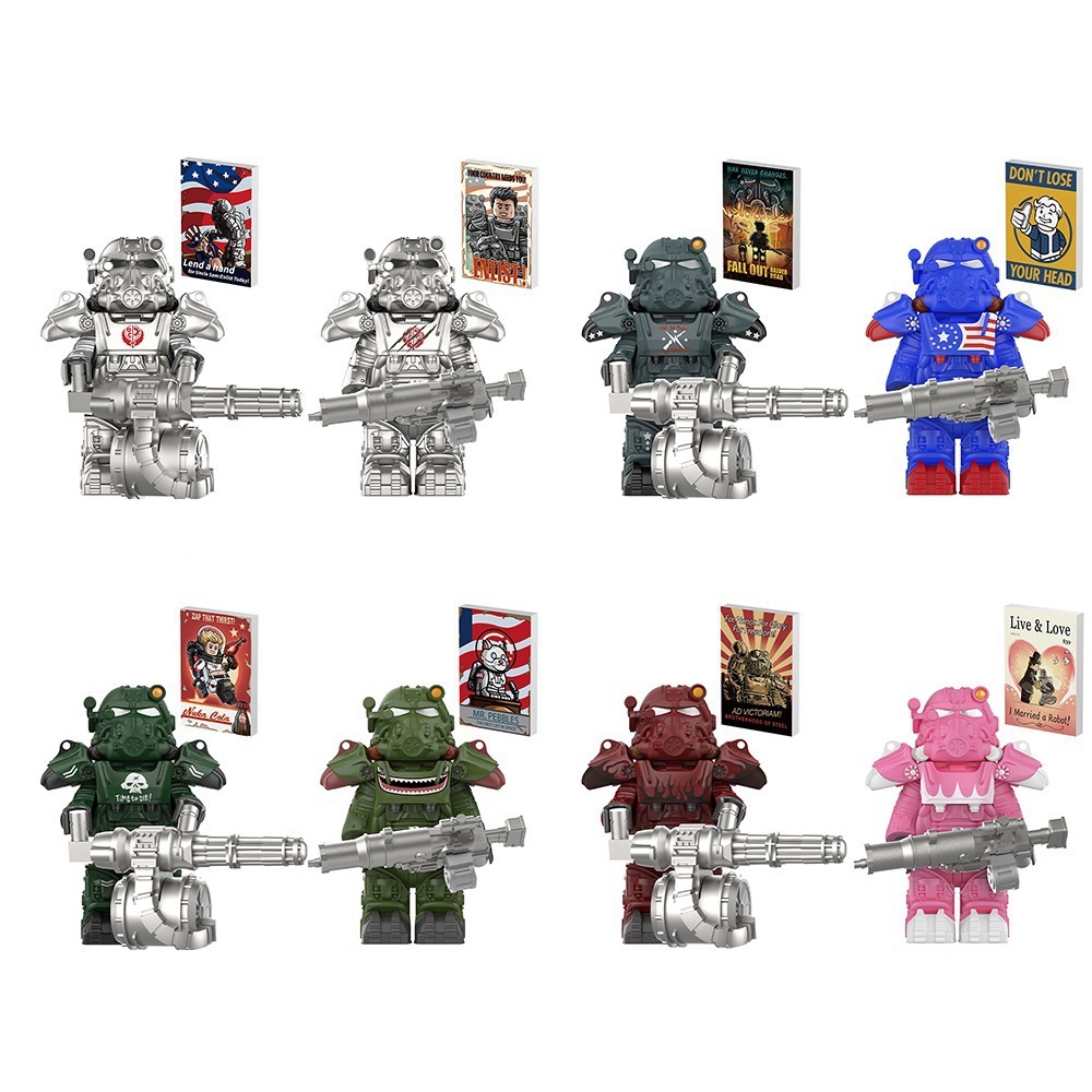 Kids Toys Soldiers Building Blocks Science Fiction Movie Minifigures with Armor Rewards for Children Christmas Birthday Gifts