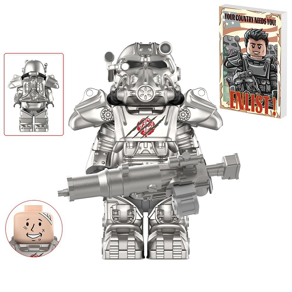 Kids Toys Soldiers Building Blocks Science Fiction Movie Minifigures with Armor Rewards for Children Christmas Birthday Gifts
