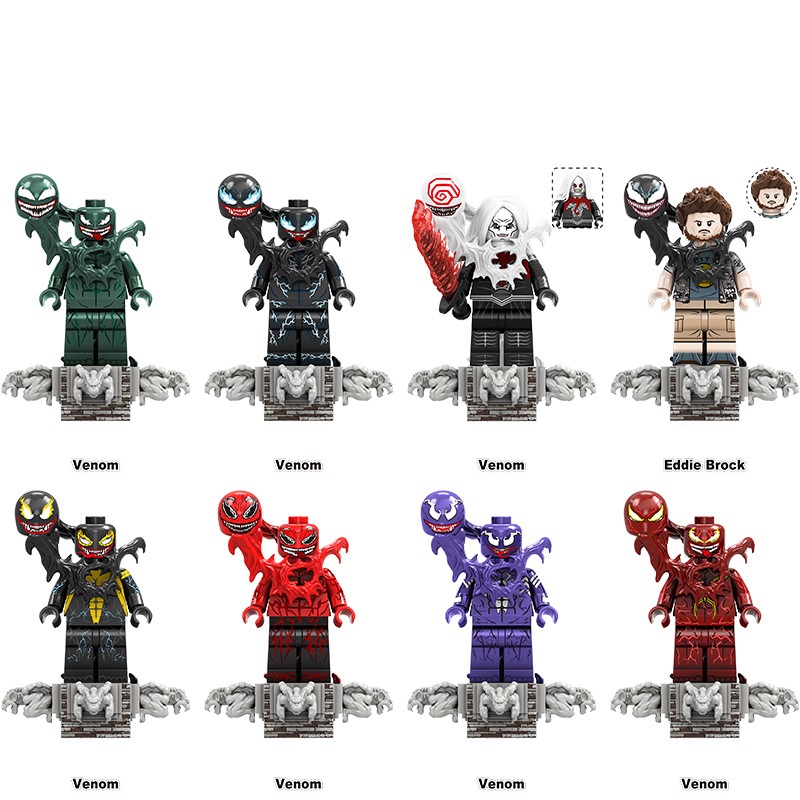 (10 PCS) Kids Toys Super Hero Building Blocks Anime Venom Minifigures Fit Lego Gifts