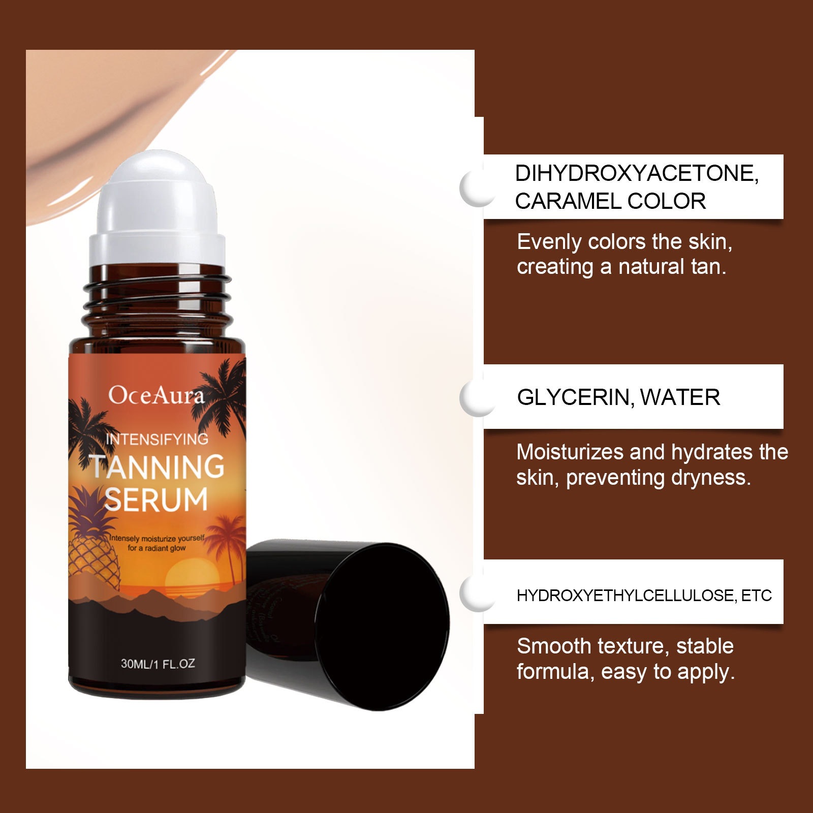 Tanning Enhancing Serum For Summer Bronzed Glow Gentle Hydration And Natural Radiance
