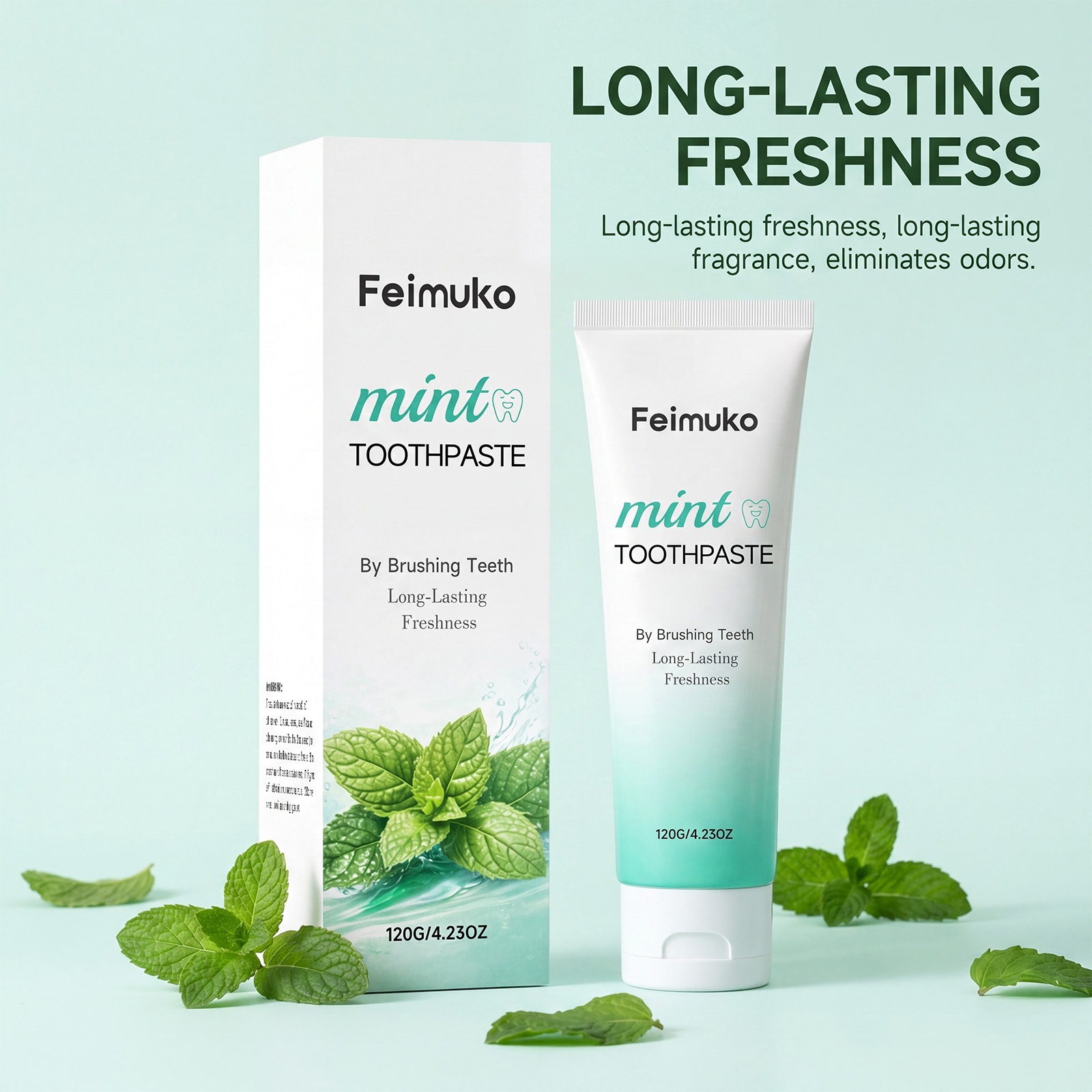 Fresh Breath Toothpaste For Minty Cleanliness Stain Removal And Oral Hygiene Care