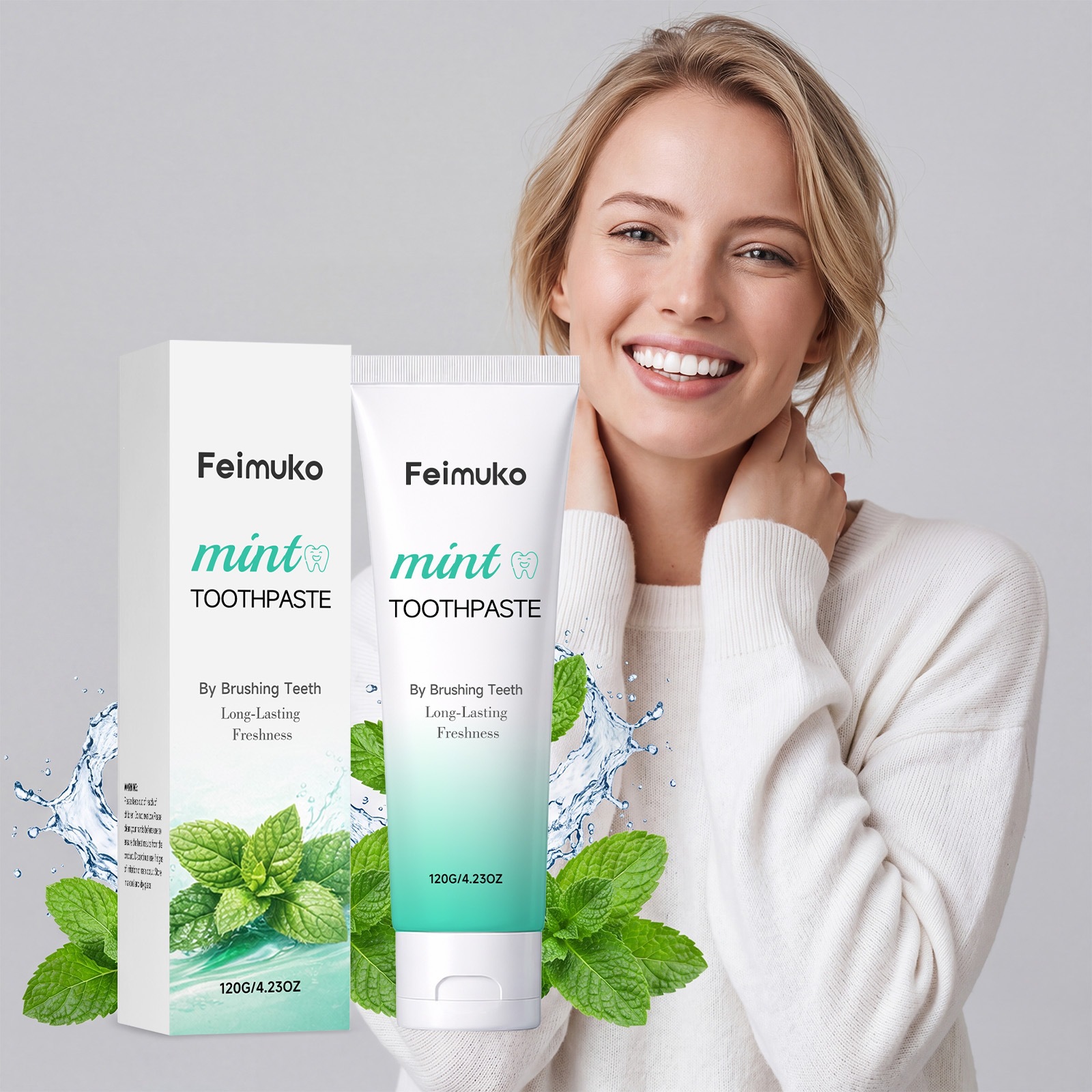 Fresh Breath Toothpaste For Minty Cleanliness Stain Removal And Oral Hygiene Care