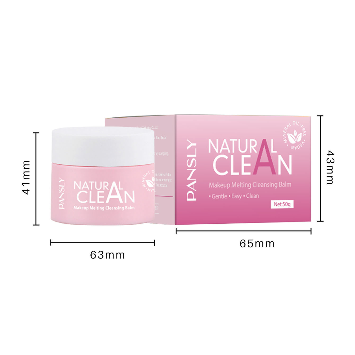 Cleansing Balm Gentle Facial Makeup Remover for Daily Skin Care Home Use Natural 50g