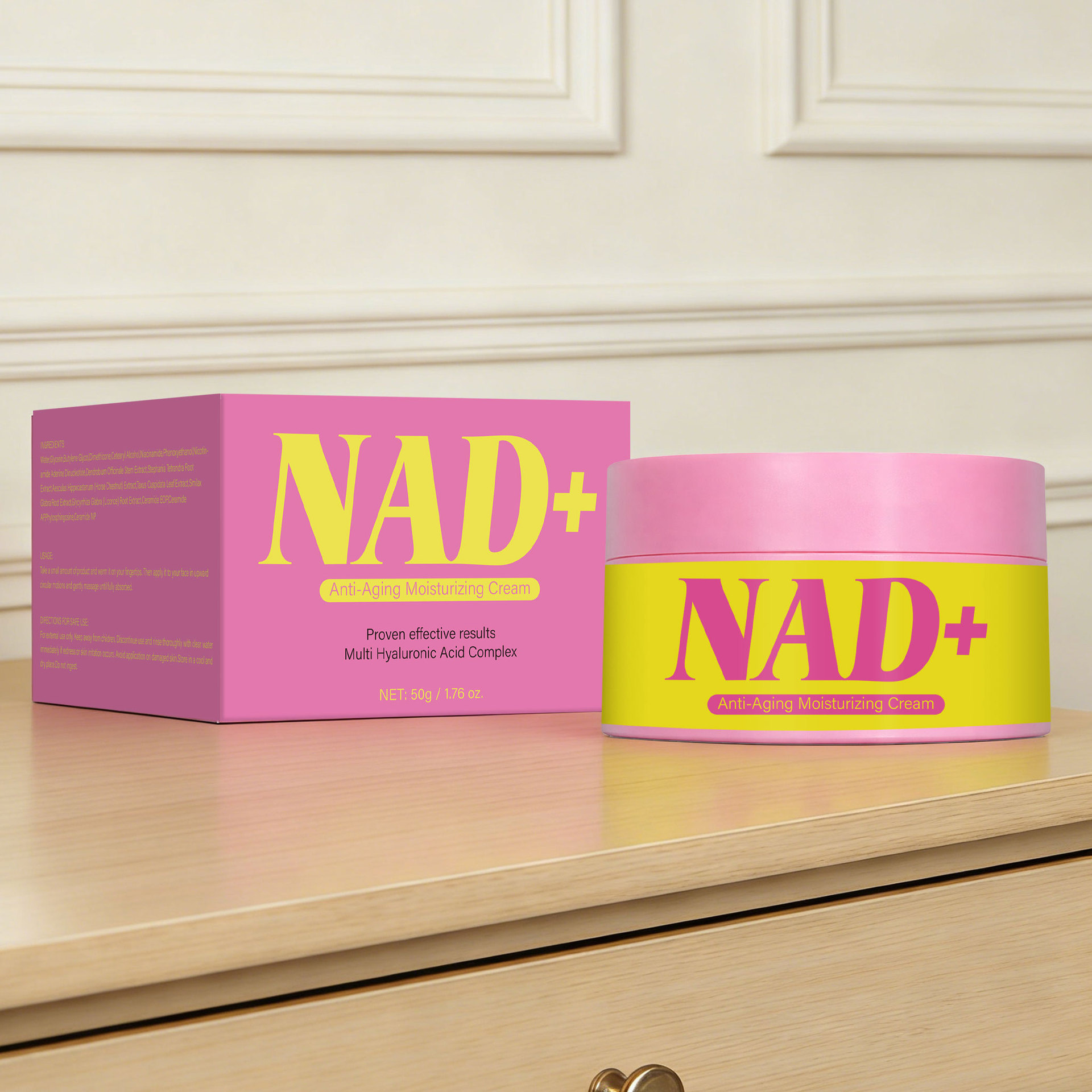 NAD Plus Anti Aging Moisturizing Cream For Hydrating Firming And Daily Skin Nourishing Face Treatment 50g
