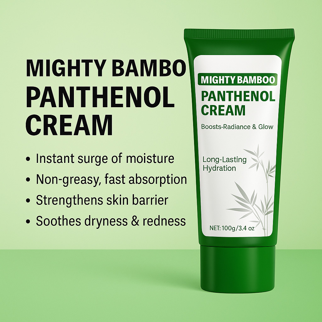 Bamboo Extract Panthenol Face Cream Firming Hydrating Brightening For Daily Skin Nourishment And Rejuvenation 100g