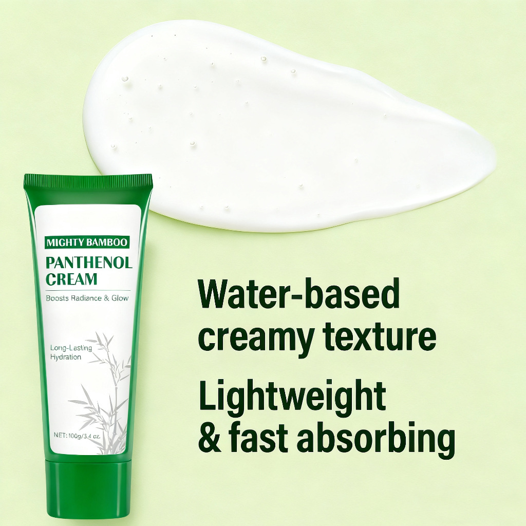 Bamboo Extract Panthenol Face Cream Firming Hydrating Brightening For Daily Skin Nourishment And Rejuvenation 100g