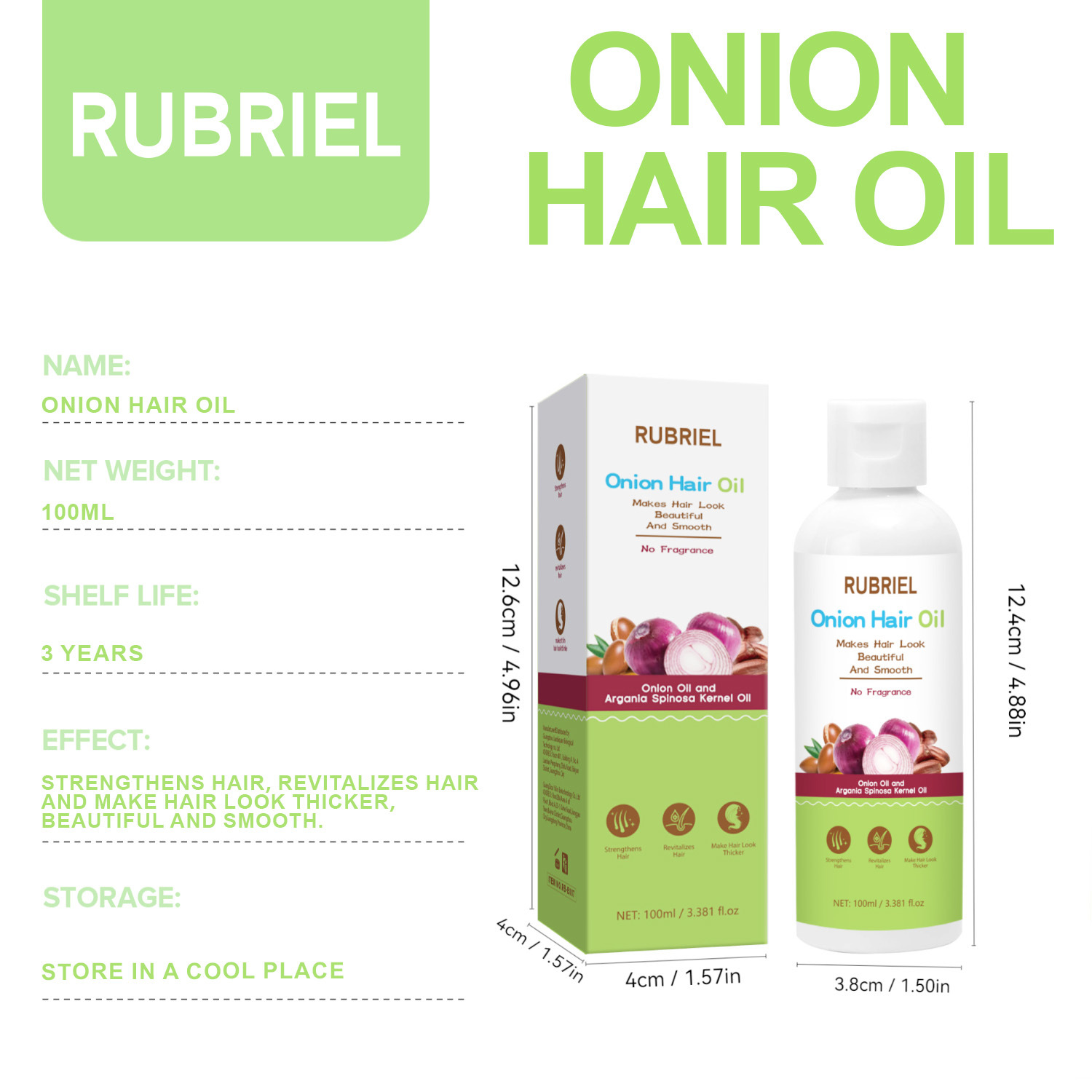 Onion Oil Hair Oil Nourishing Strengthening Anti Hair Loss For Thicker Fuller Hair Daily Scalp And Strand Care 100ml