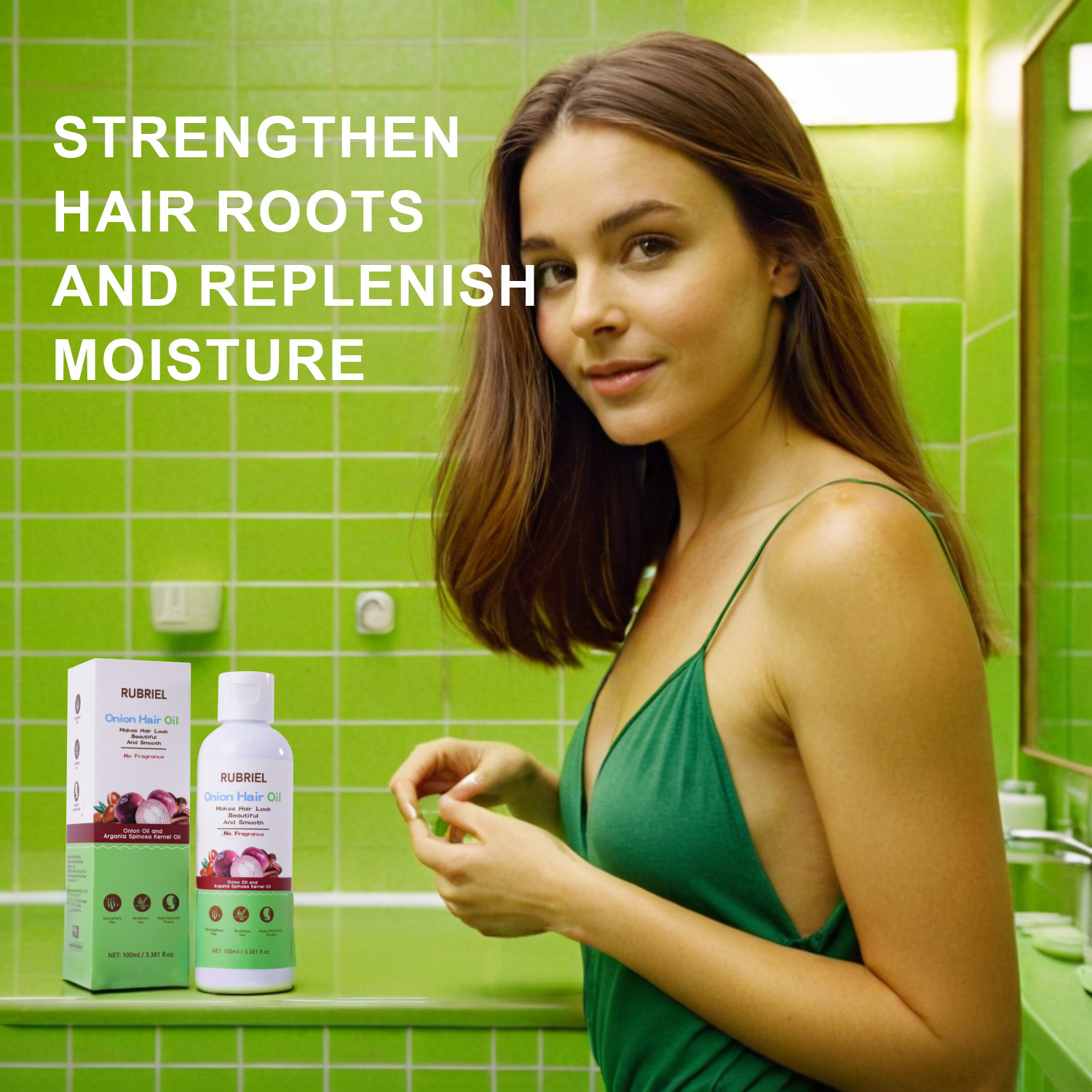 Onion Oil Hair Oil Nourishing Strengthening Anti Hair Loss For Thicker Fuller Hair Daily Scalp And Strand Care 100ml