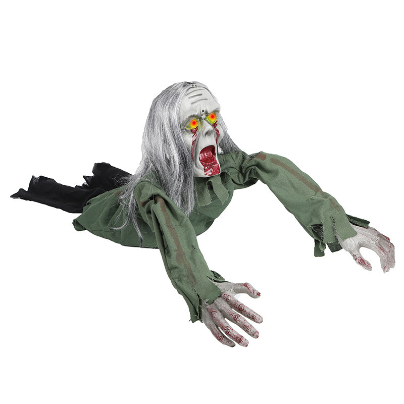 Halloween Voice Activated Prank Crawling Ghost Haunted House Device Voice Interactive Halloween Trick Toy Design