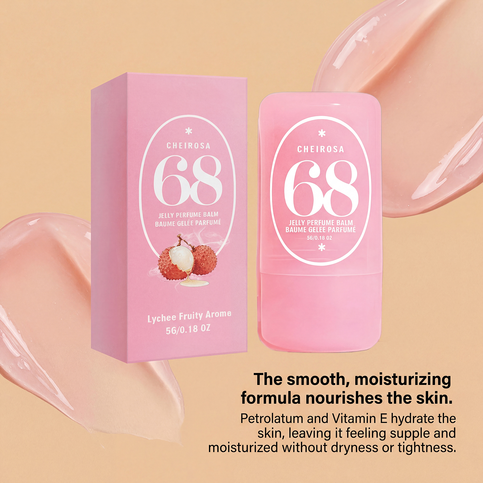 (Almond Caramel Fresh) Solid Perfume Balm  Elegant Release Gentle Charm Portable Commute Date Daily Carry Small Scent Item