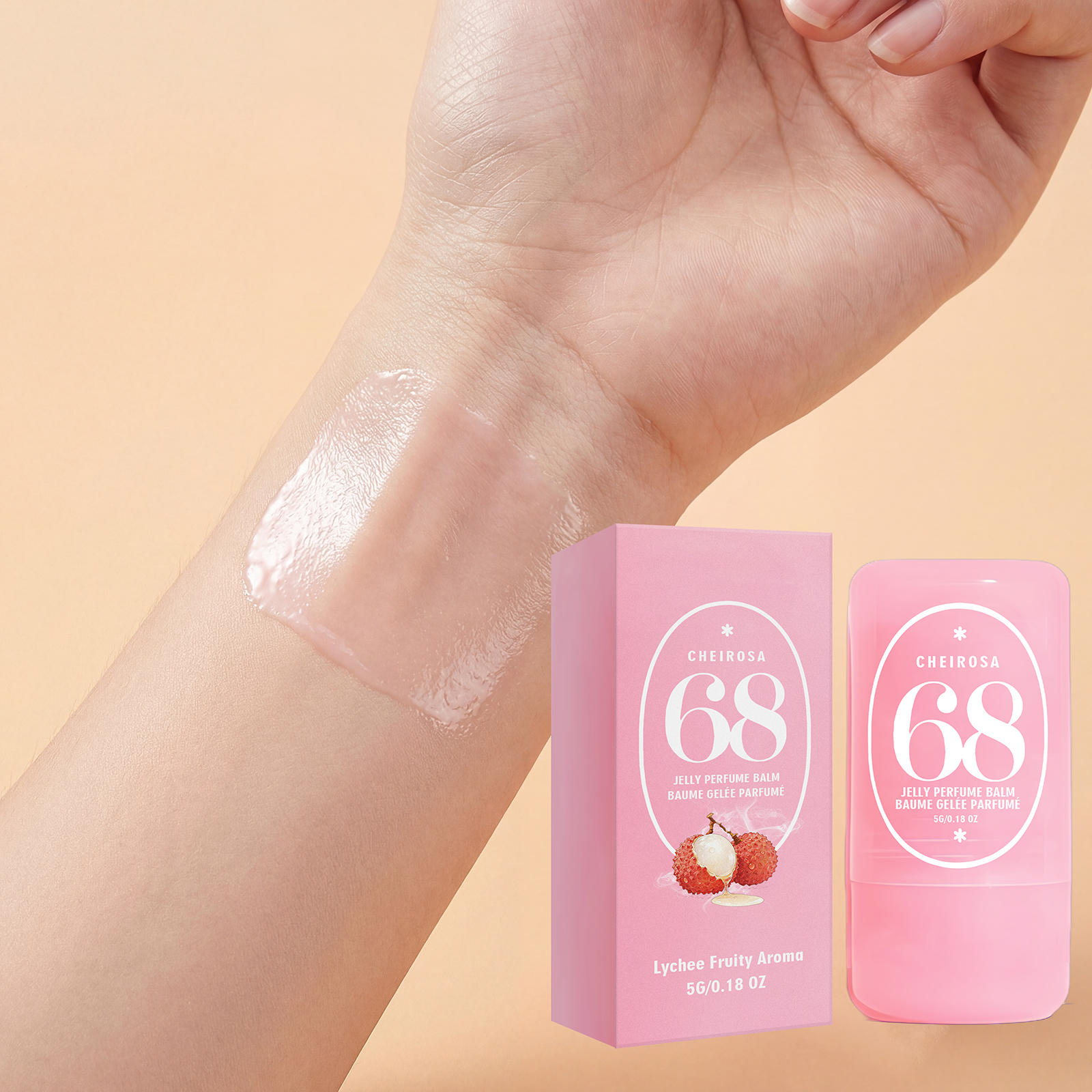 (Almond Caramel Fresh) Solid Perfume Balm  Elegant Release Gentle Charm Portable Commute Date Daily Carry Small Scent Item