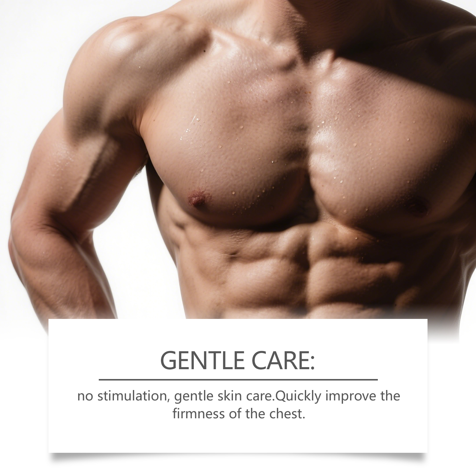 Male Body Care Patch For Chest Skin Nourishing Light Elastic Soft Breathable Cozy Treatment Sticker
