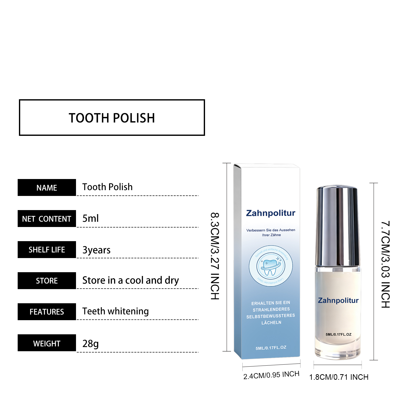 Dental Care Coating Mild Comfortable Protect Natural Bright Clean Fresh Fragrance Tooth Surface Gentle Soft Care