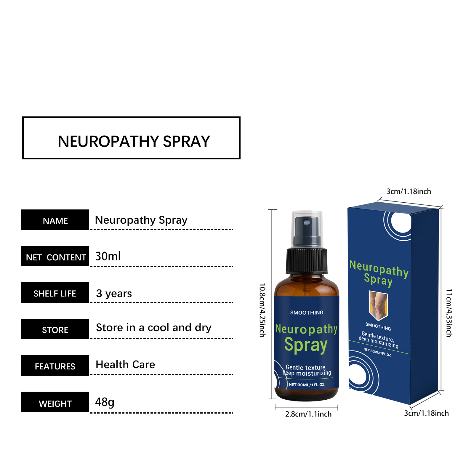 Body Massage Spray Mild Nourishing Soft Comfortable Whole Body Multiple Areas Joint Daily Care Protection