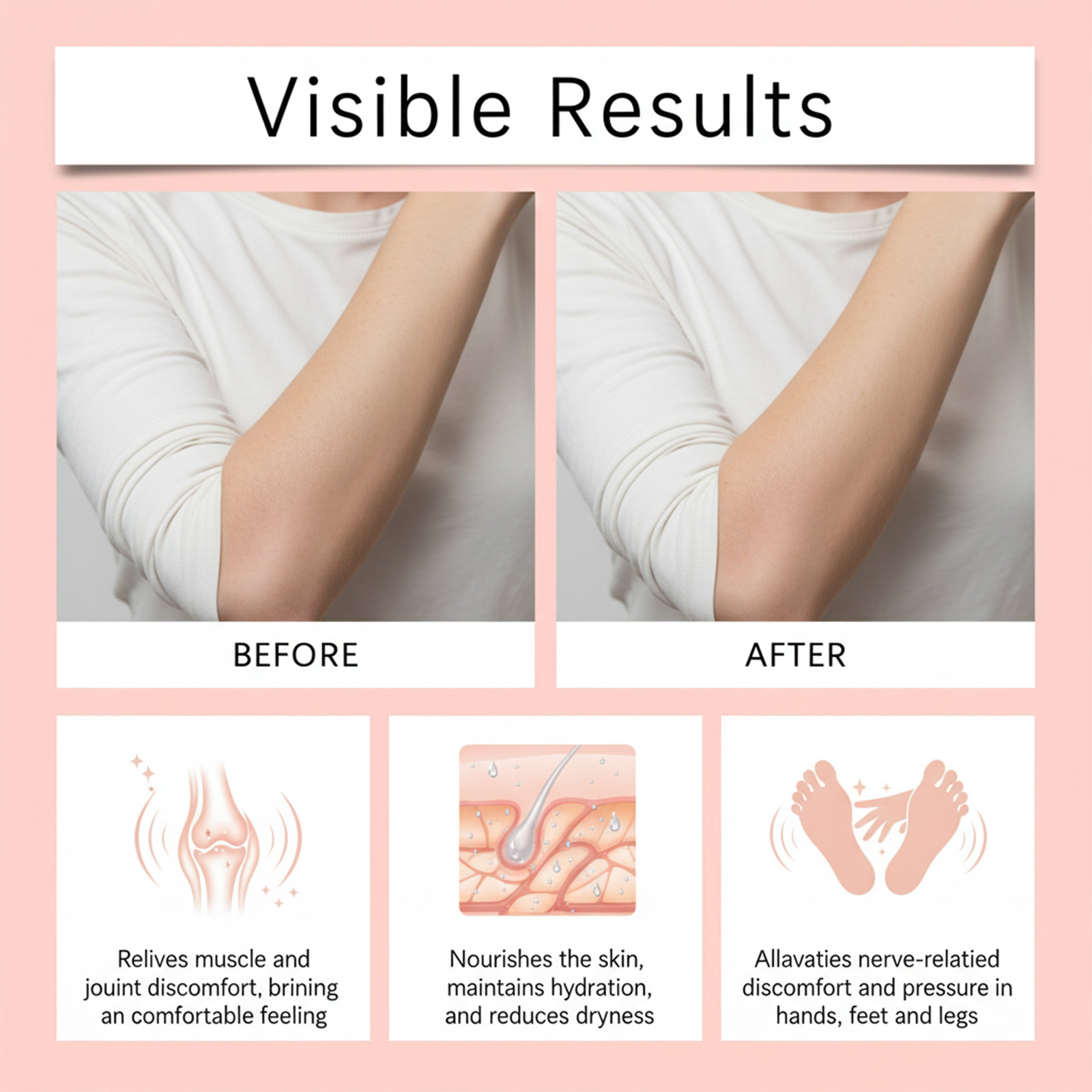 Body Massage Spray Mild Nourishing Soft Comfortable Whole Body Multiple Areas Joint Daily Care Protection