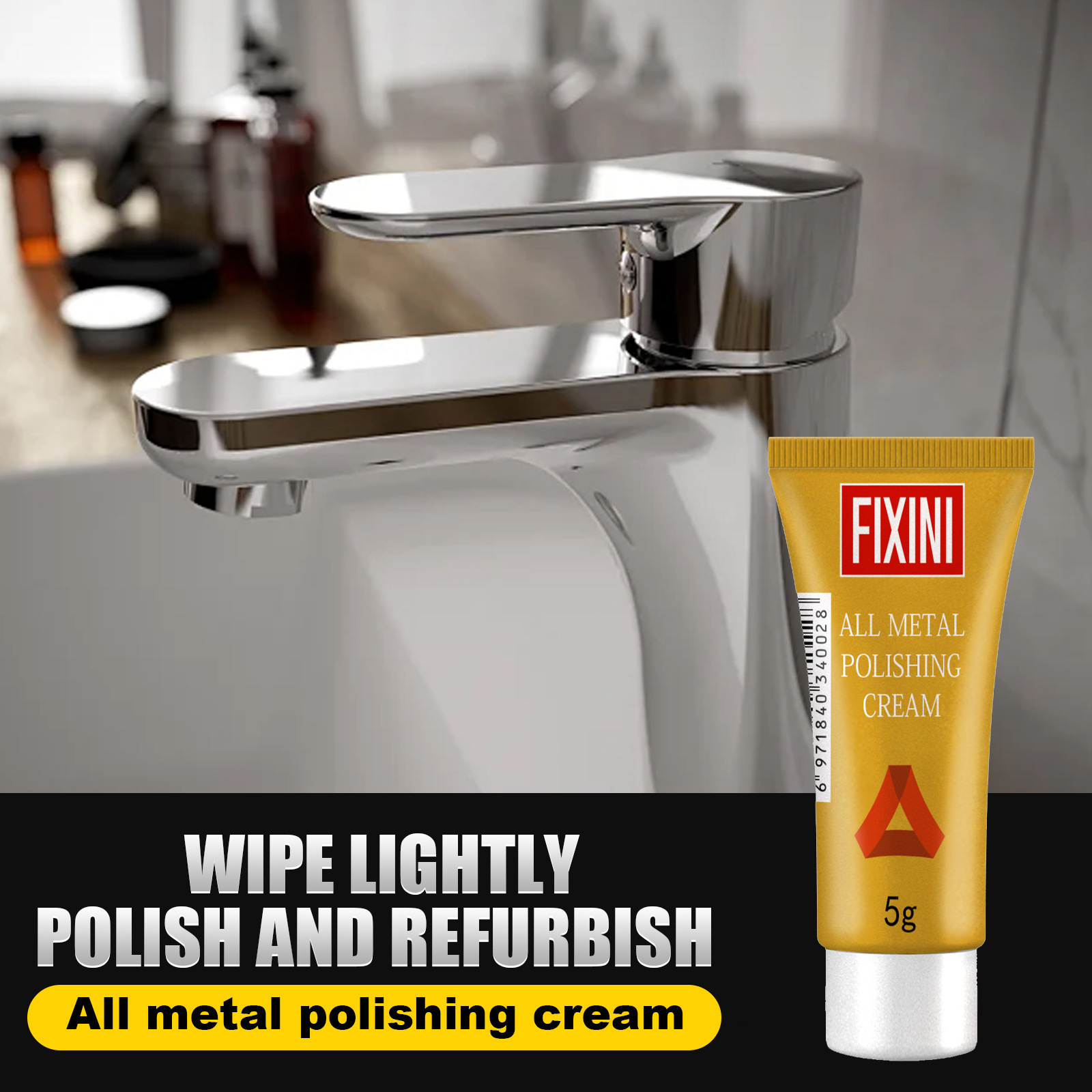 Metal Polishing Paste Rust Remove Bright Multi Function Clean Care Copper Tire Kitchen Polish
