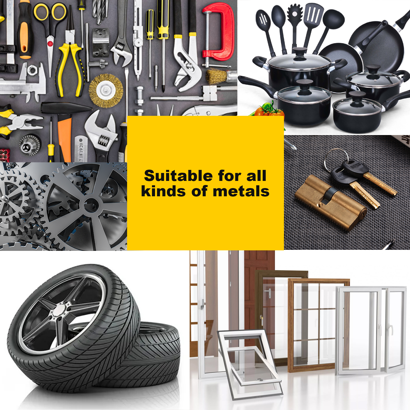 Metal Polishing Paste Rust Remove Bright Multi Function Clean Care Copper Tire Kitchen Polish