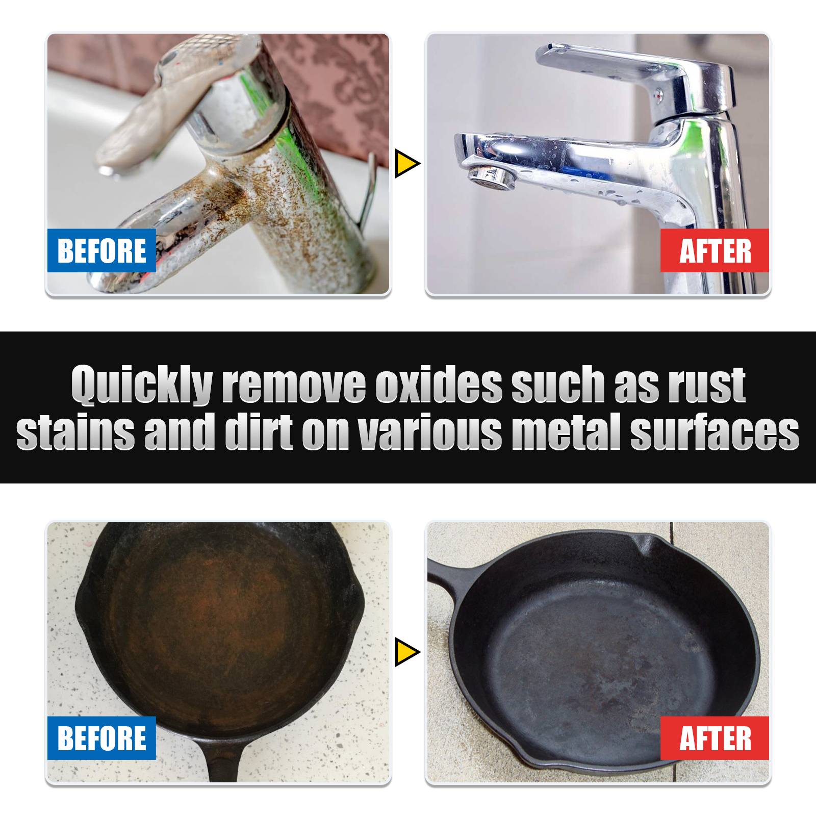 Metal Polishing Paste Rust Remove Bright Multi Function Clean Care Copper Tire Kitchen Polish