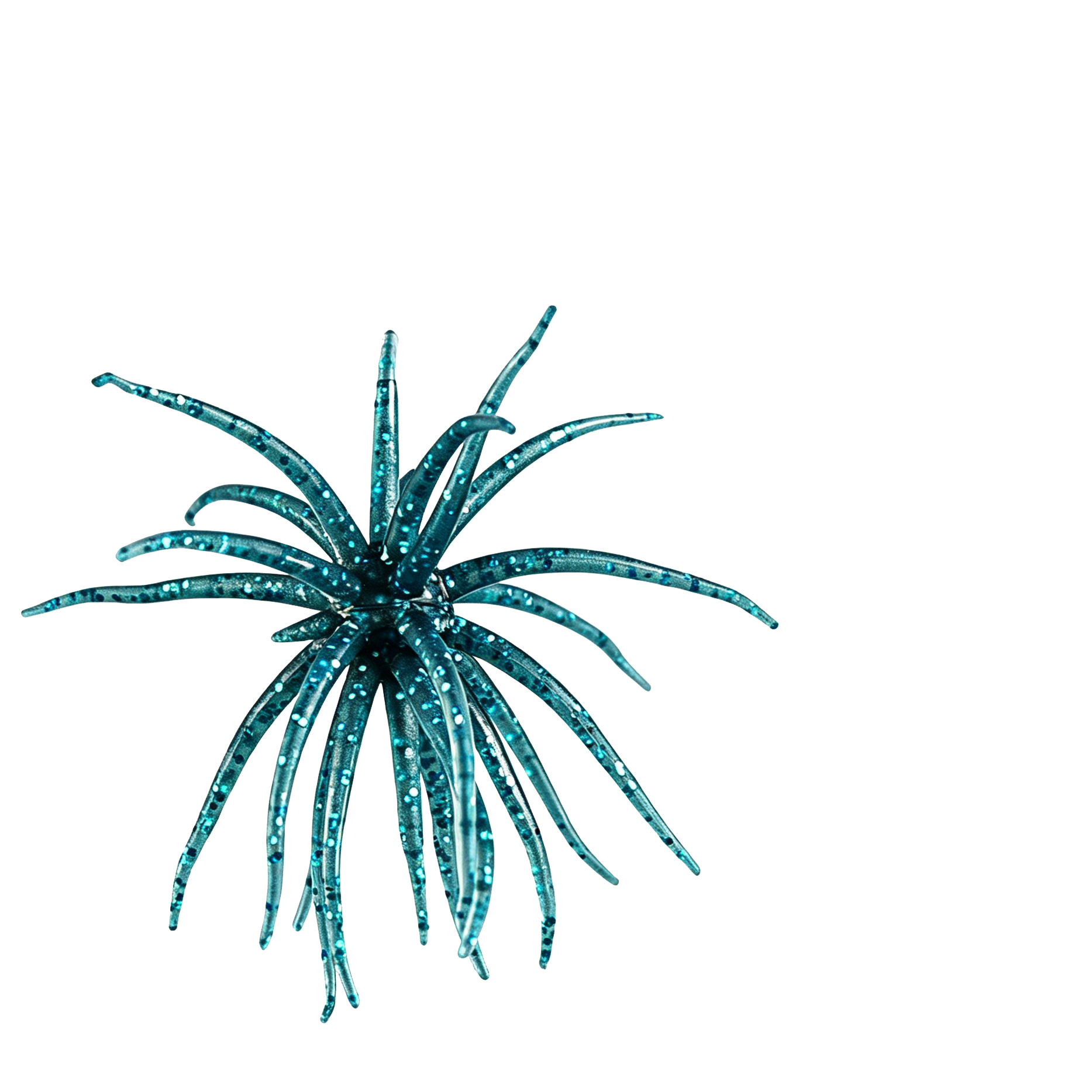 (Gold) Sea Urchin Shaped Soft Plastic Lure Bionic Design High Elastic Material Tear Resistant Fishing Tool Underwater Fish Angling