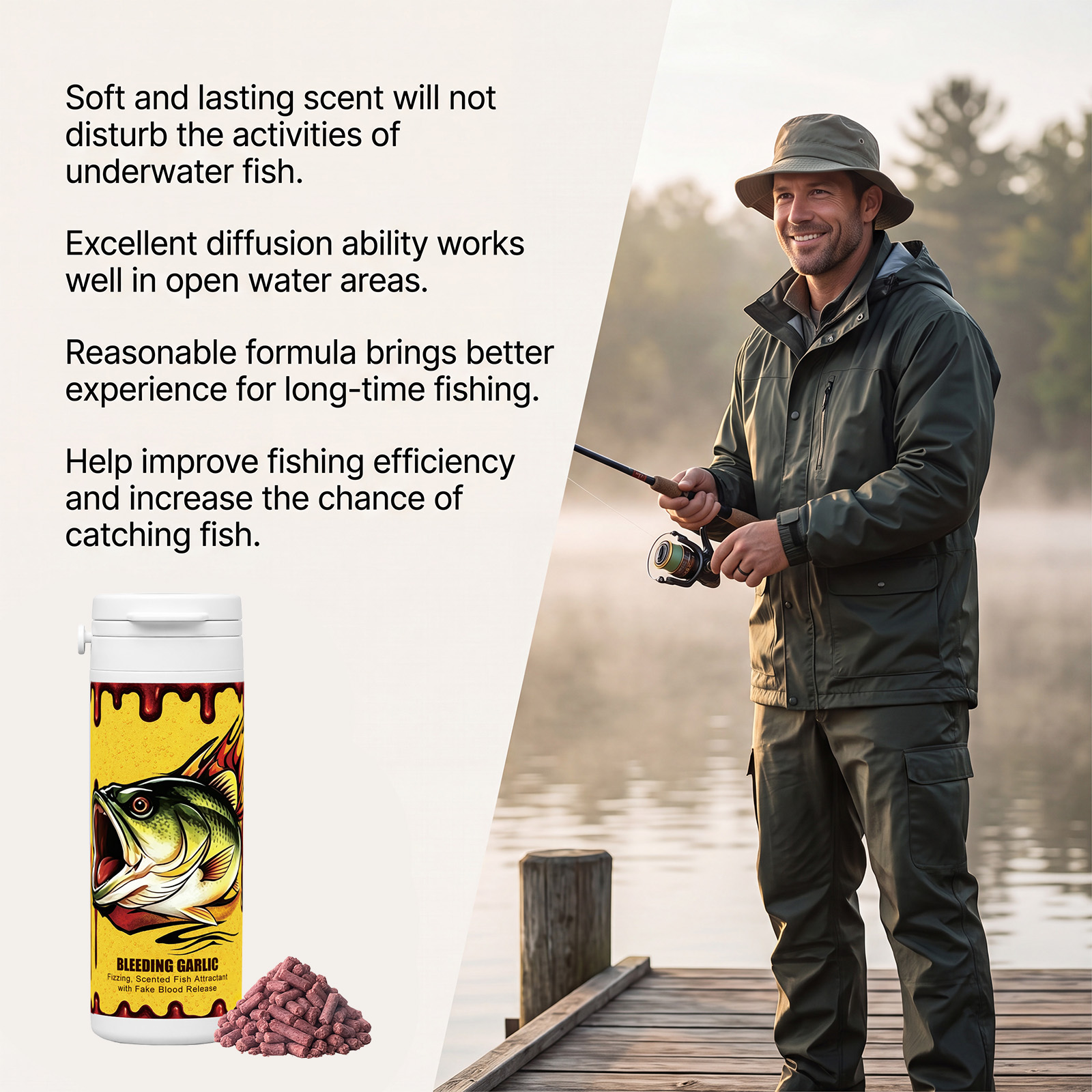 Fish Bait Feed For Angling Long Lasting All Season Universal Wild Fishing Leisure Angling Tackle