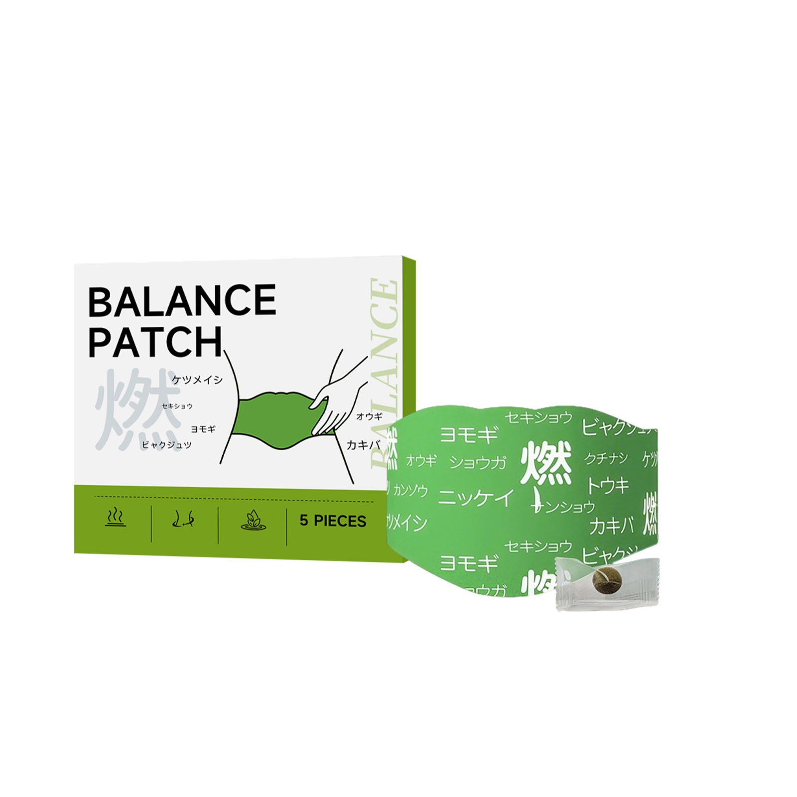 Plant Soothing Balance Patch Mild Botanical Essence Formula Keep Body Light Condition Daily Body Care Sticker