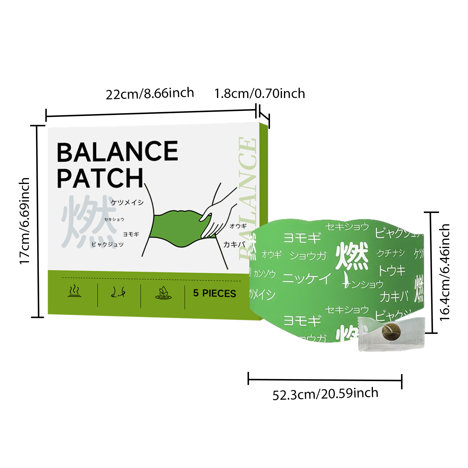 Plant Soothing Balance Patch Mild Botanical Essence Formula Keep Body Light Condition Daily Body Care Sticker