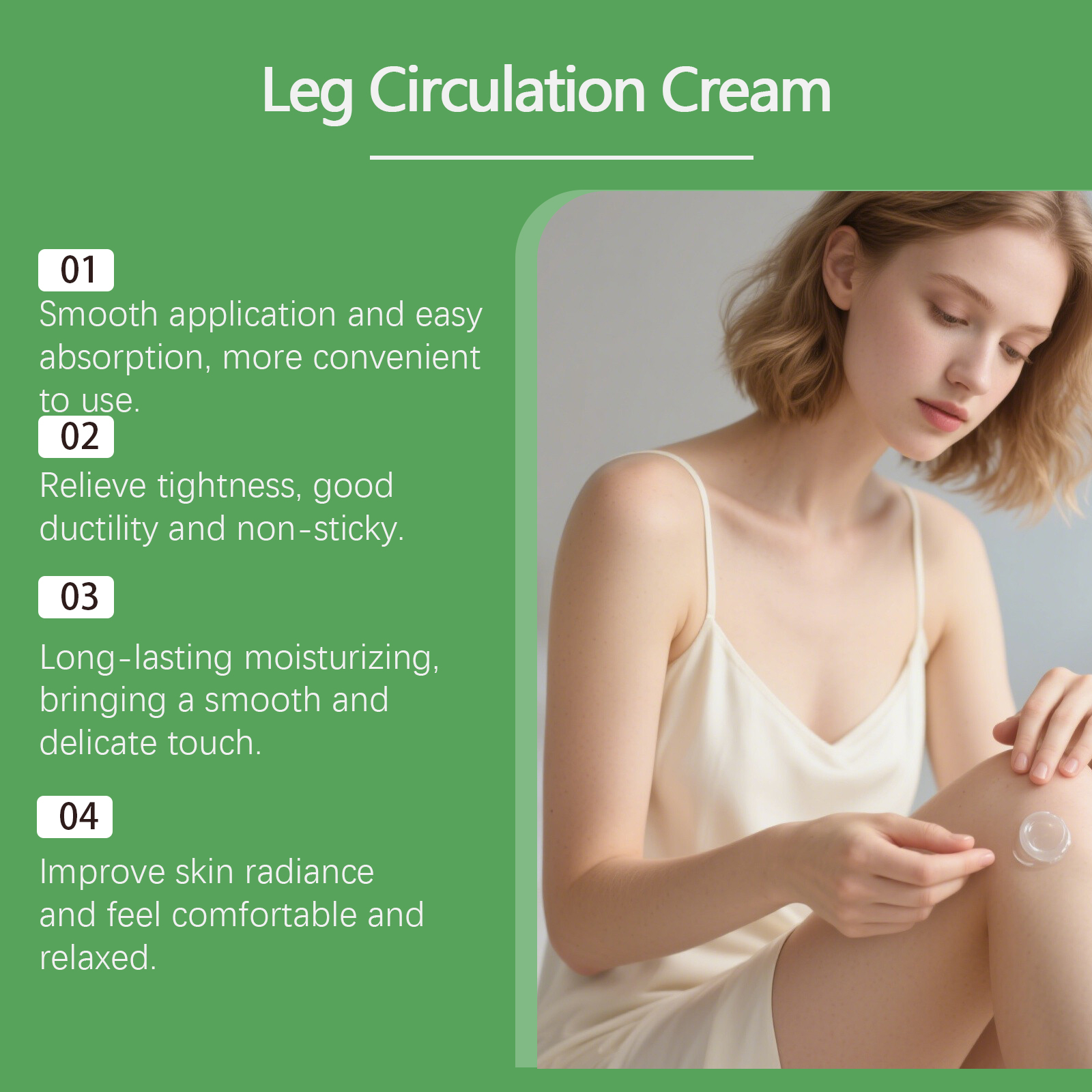 Leg Care Cream Daily Nourishing Joint Skin Massage Balm For Office Sedentary Crowd Use