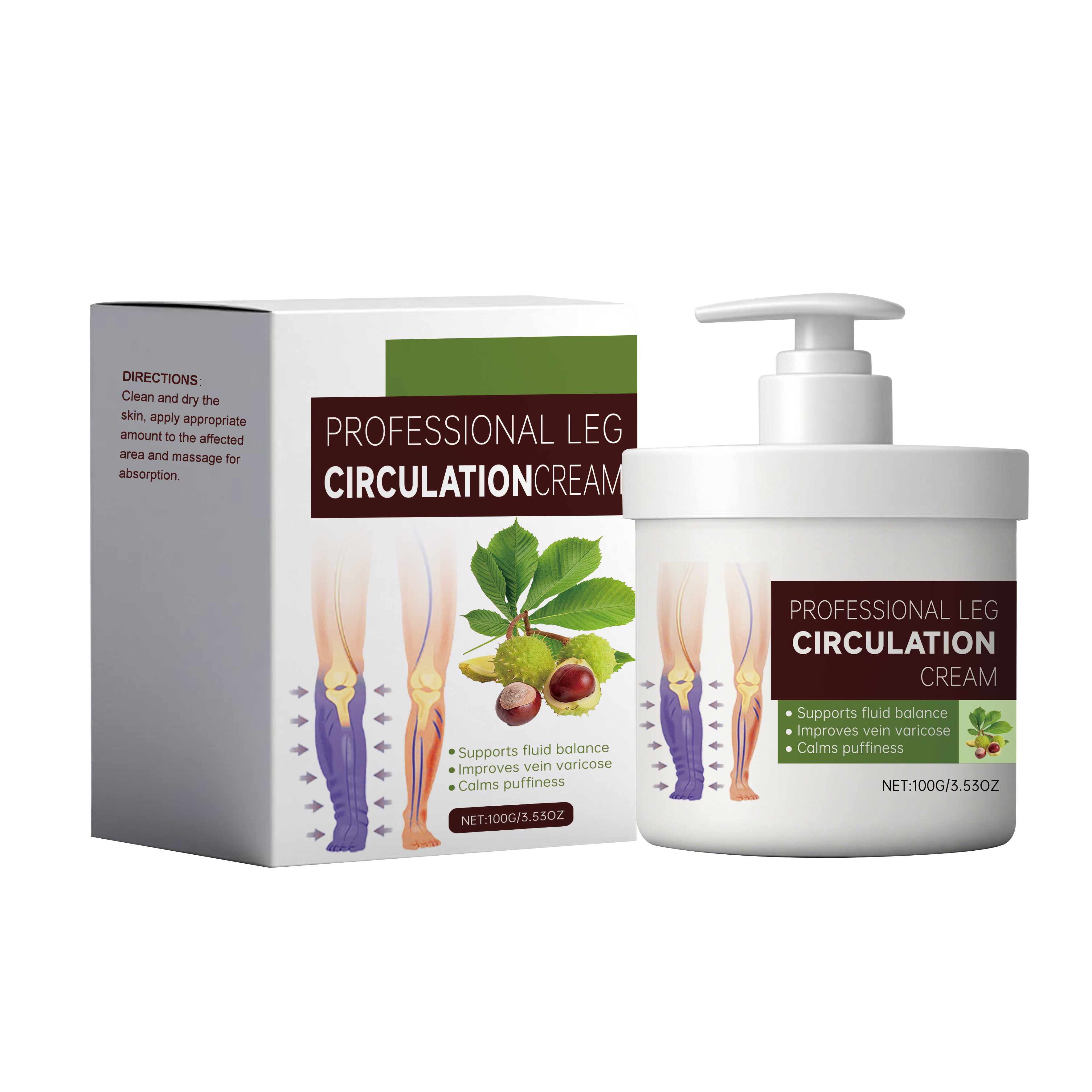Leg Care Cream Daily Nourishing Joint Skin Massage Balm For Office Sedentary Crowd Use
