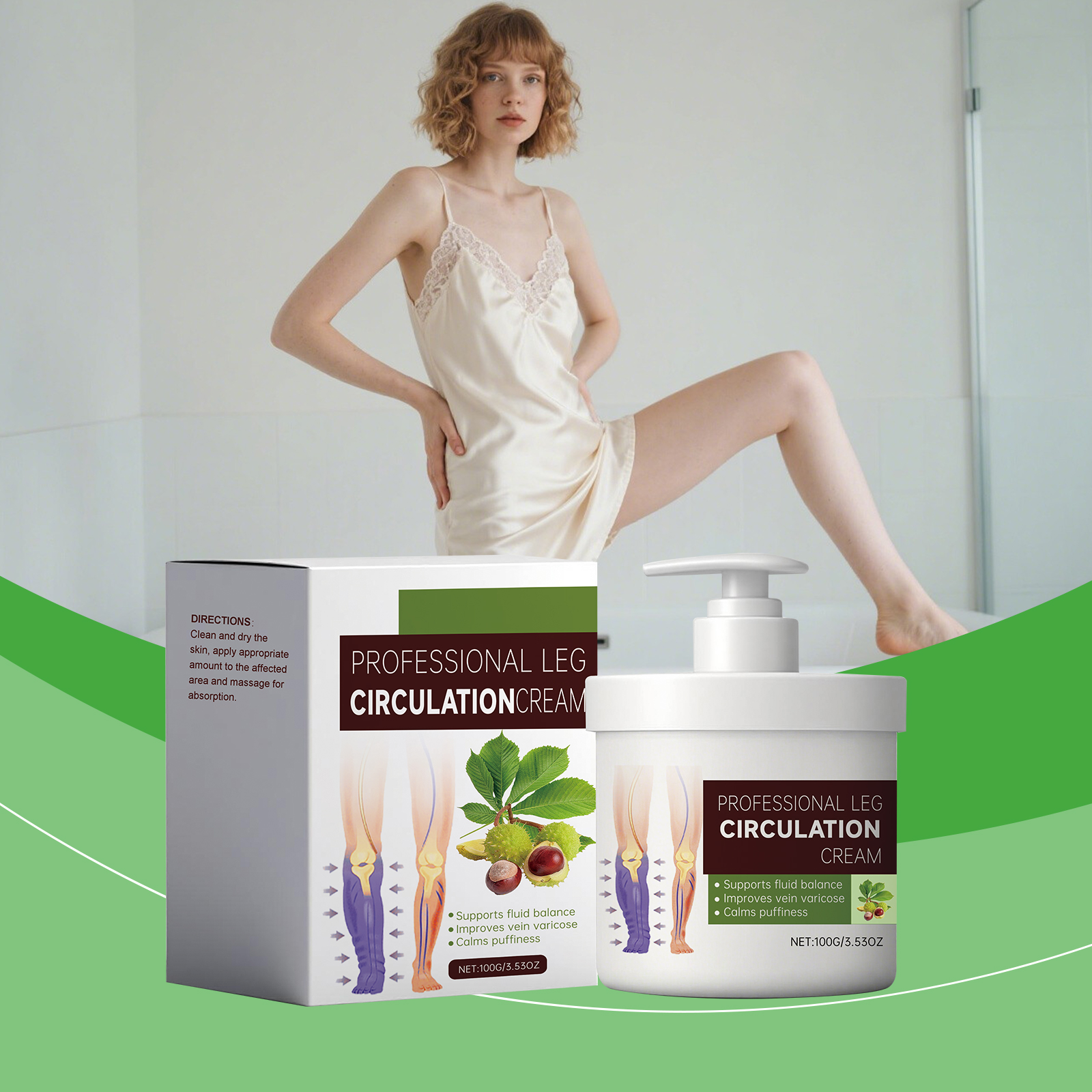 Leg Care Cream Daily Nourishing Joint Skin Massage Balm For Office Sedentary Crowd Use