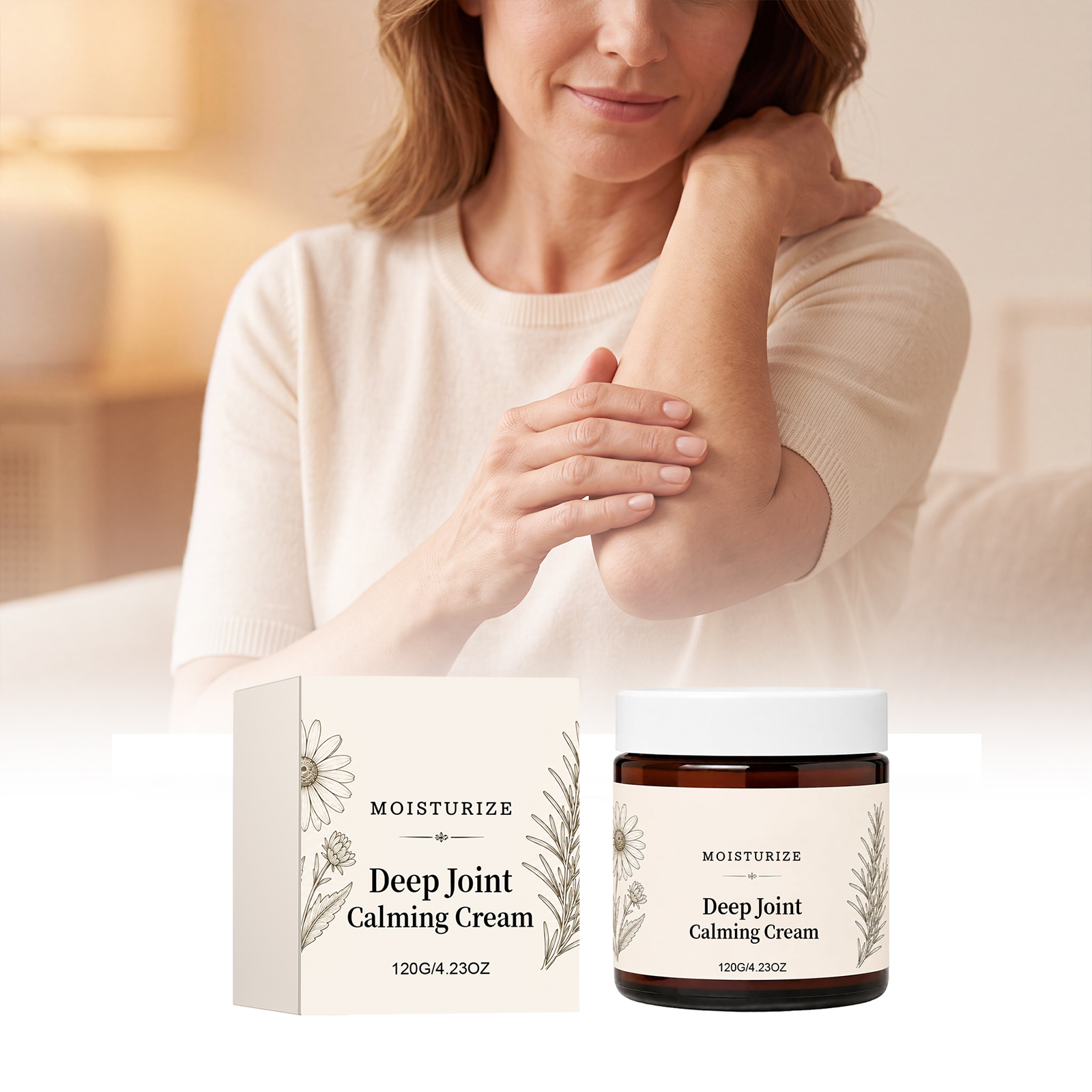 Joint Care Cream Mild Texture Light Application Non Sticky Local Skin Daily Body Care