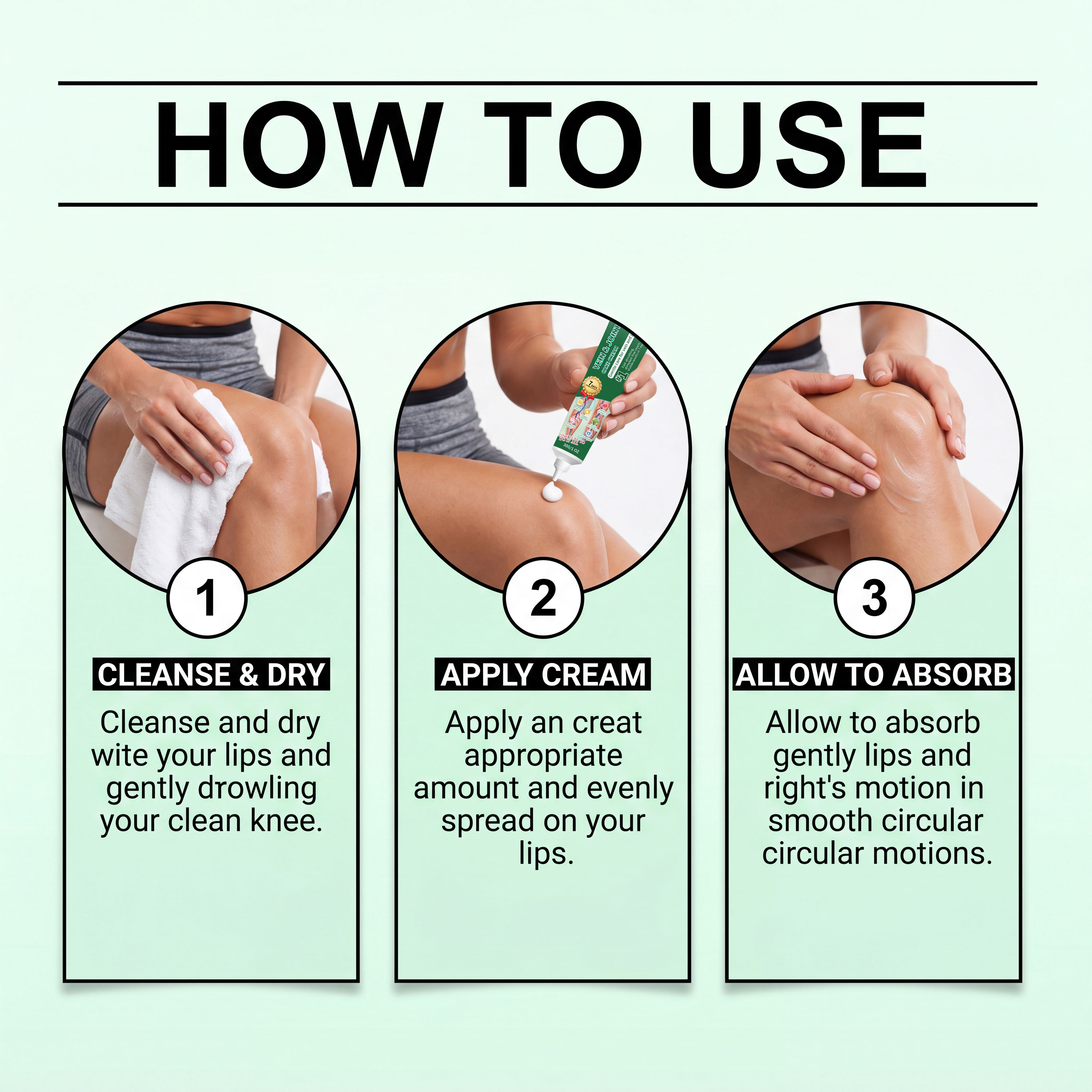 Leg Joint Care Ointment Moisturizing Nourishing Gentle Easy Coating Skin Around Joint Area