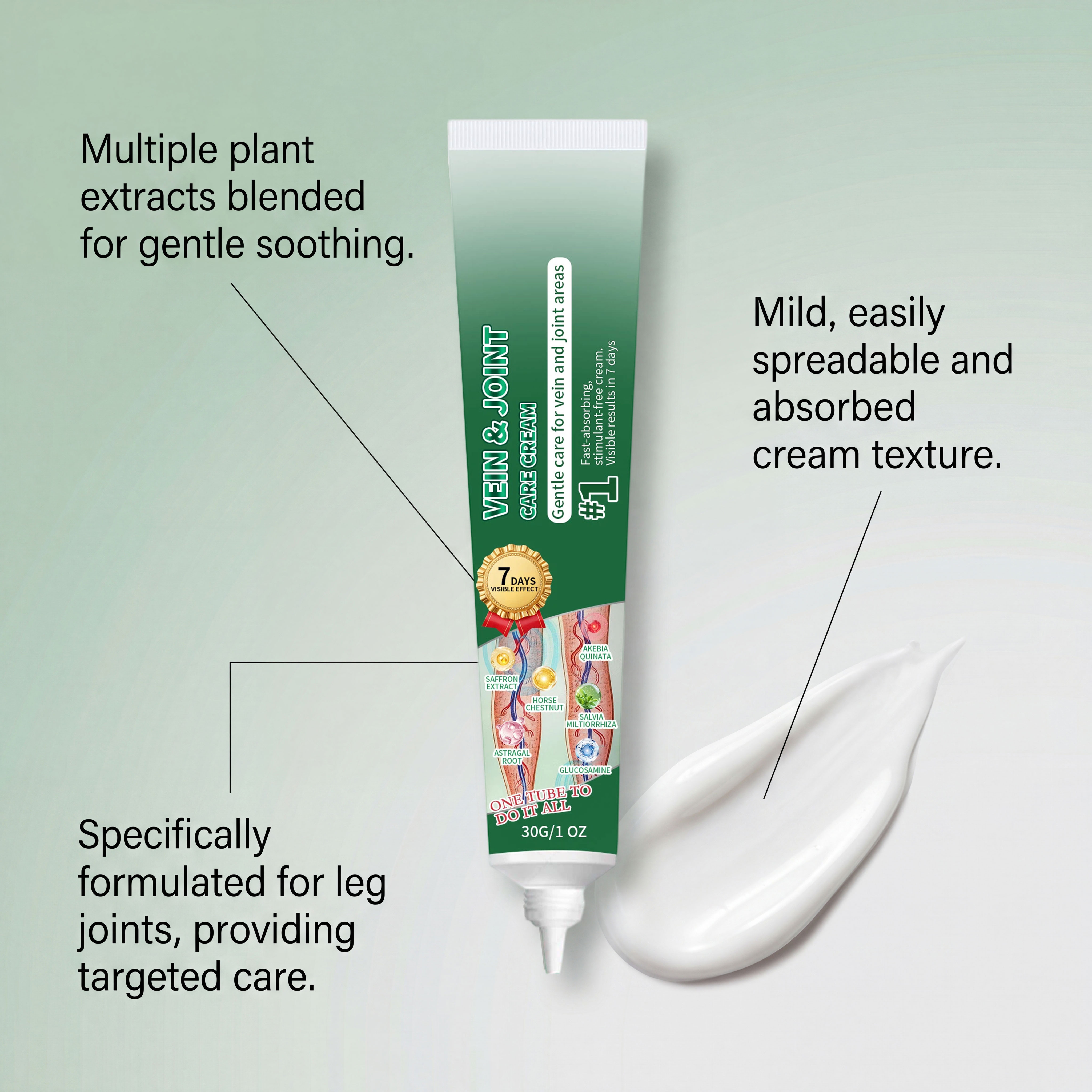 Leg Joint Care Ointment Moisturizing Nourishing Gentle Easy Coating Skin Around Joint Area