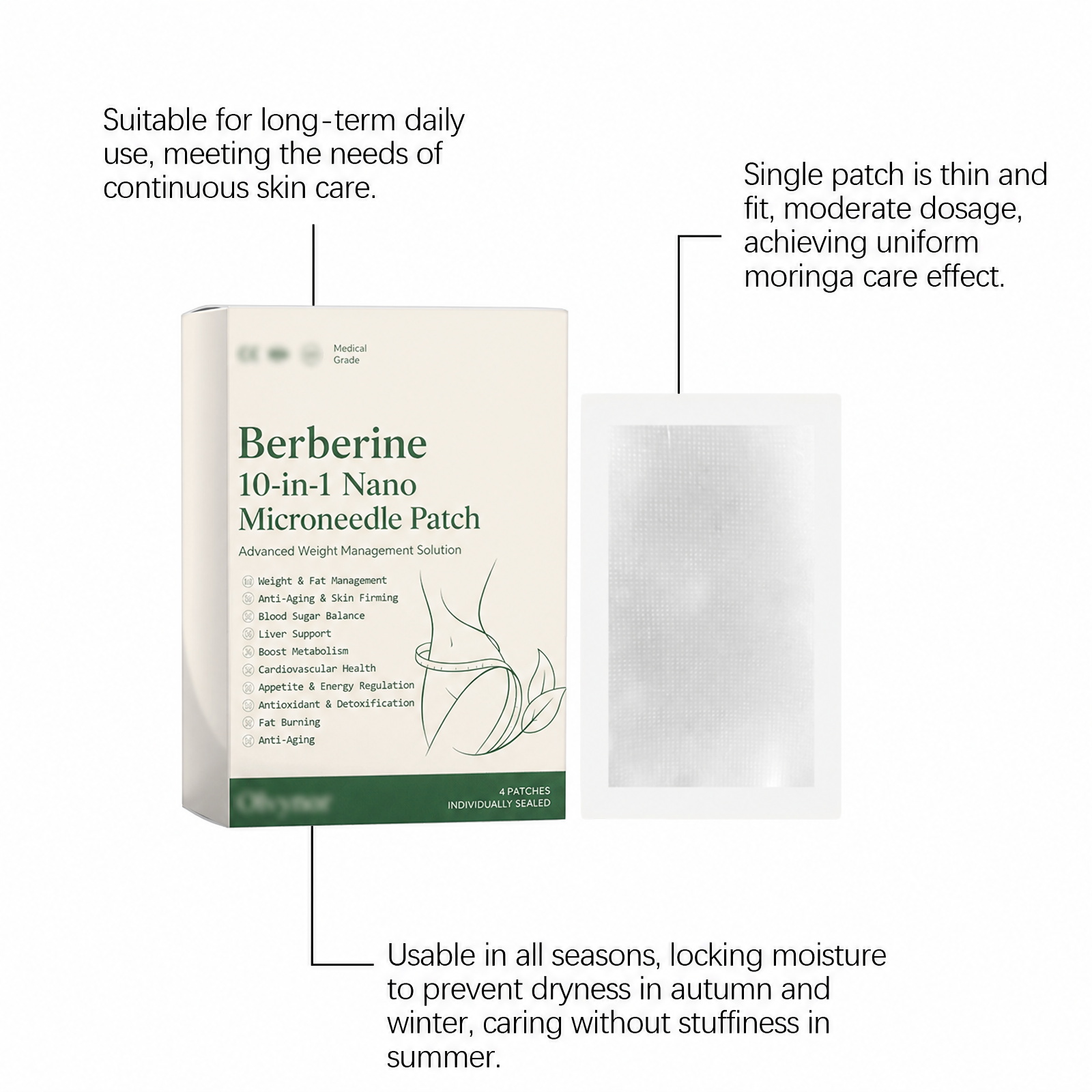Nano Microneedle Patch Ten Essences Multidimensional Nourishment Gentle Penetration Facial Skin Care