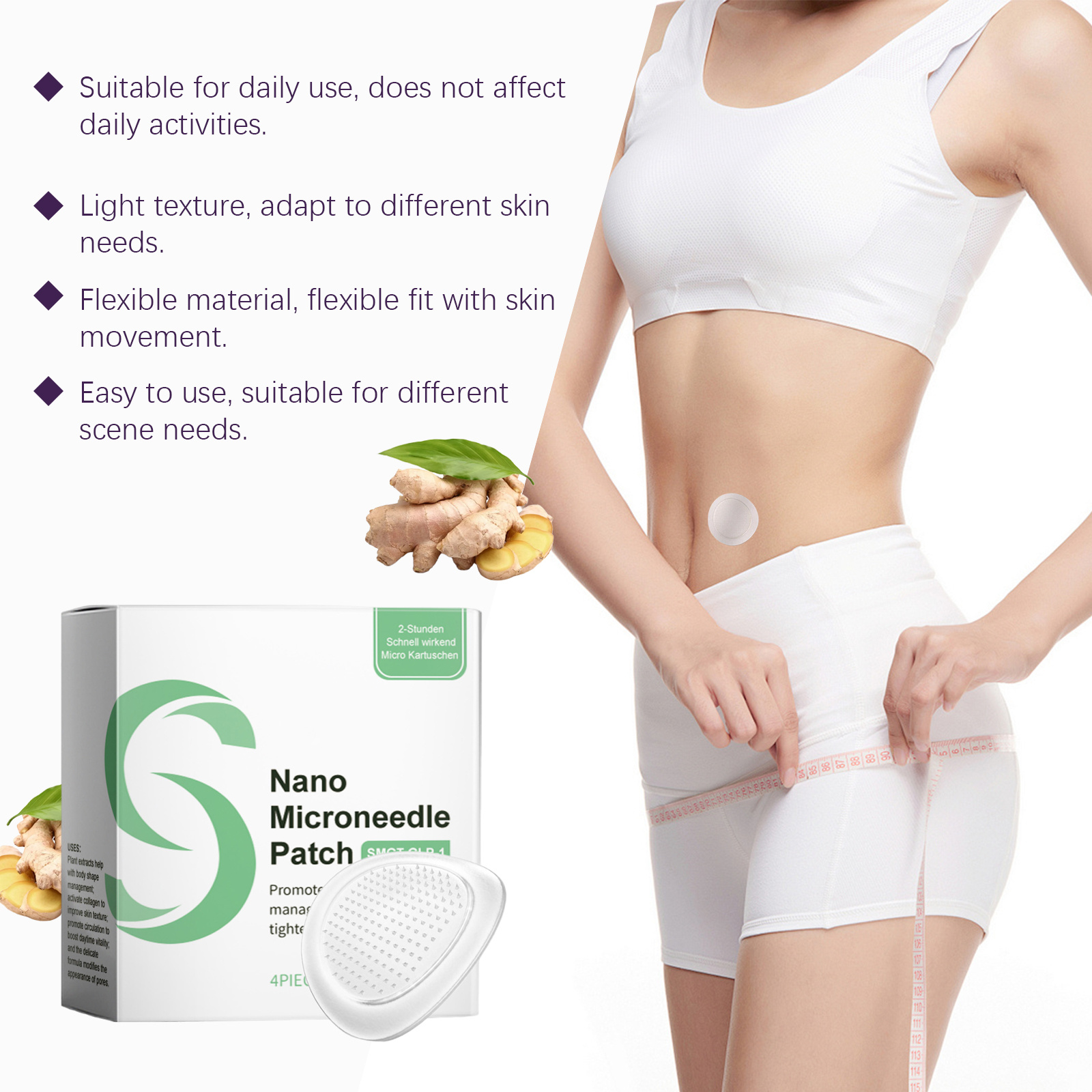 Body Care Patch Mild Soothing Massage Firming Skin Shaping Figure Highlight Lines Slimming Care Patch