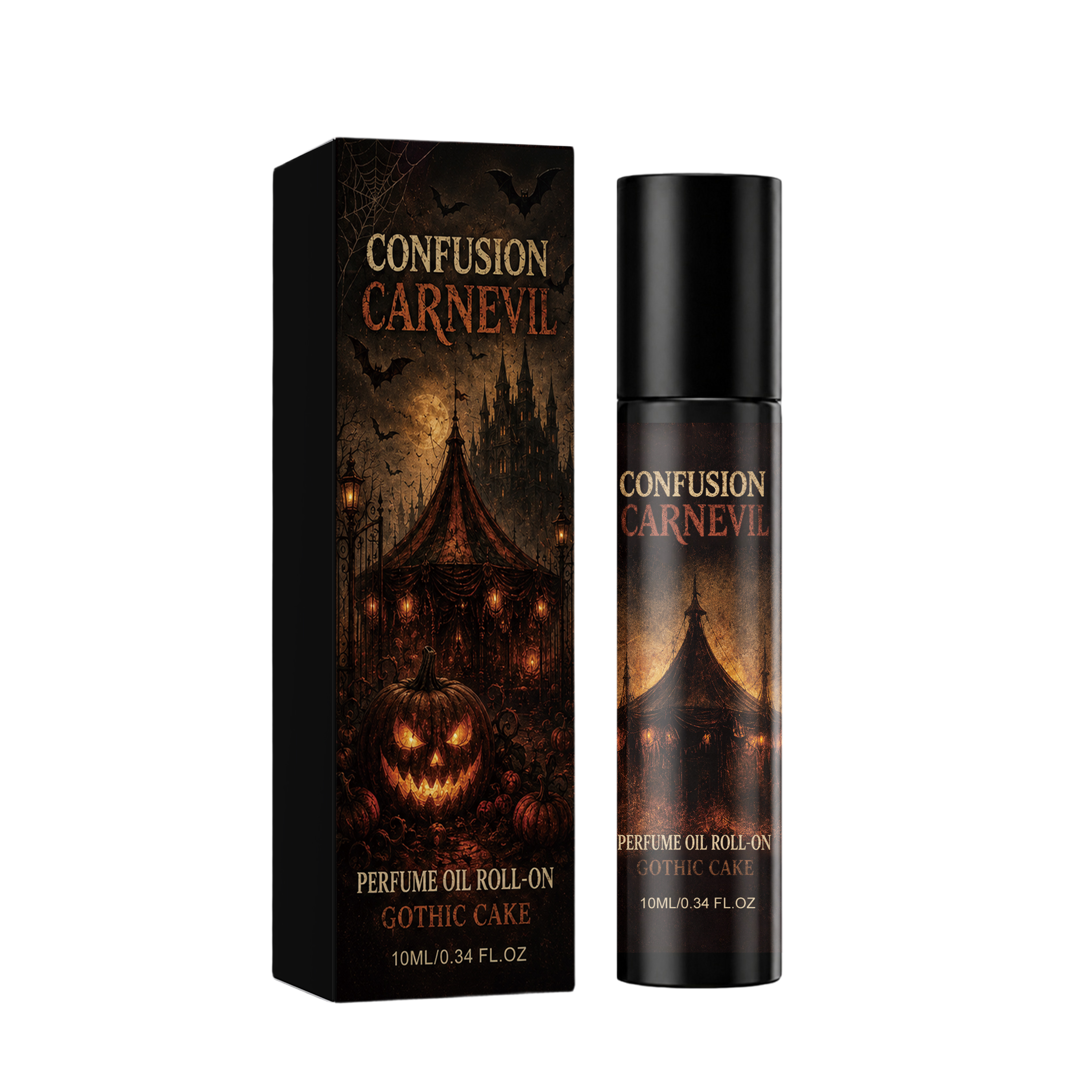 Halloween Fragrance Rollerball Herbal Plant Extract Fresh Smooth Roller Design Clean Body Odor Comfortable Refreshing