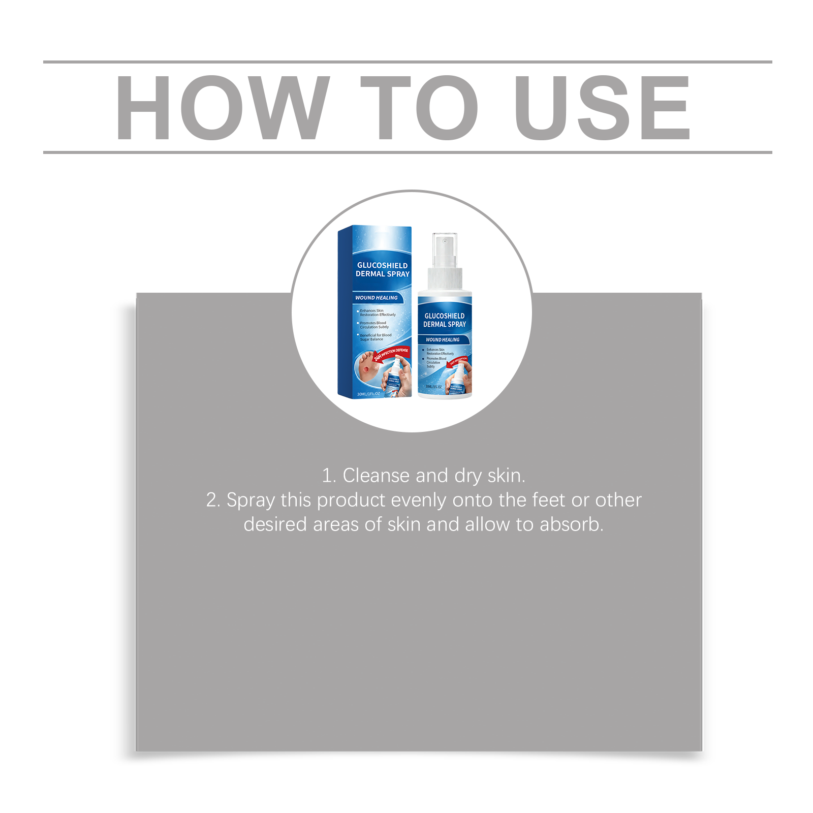 Foot Comfort Care Spray Mild Ingredients Nourish Foot Skin Refreshing Comfortable Easy Absorption Care Spray