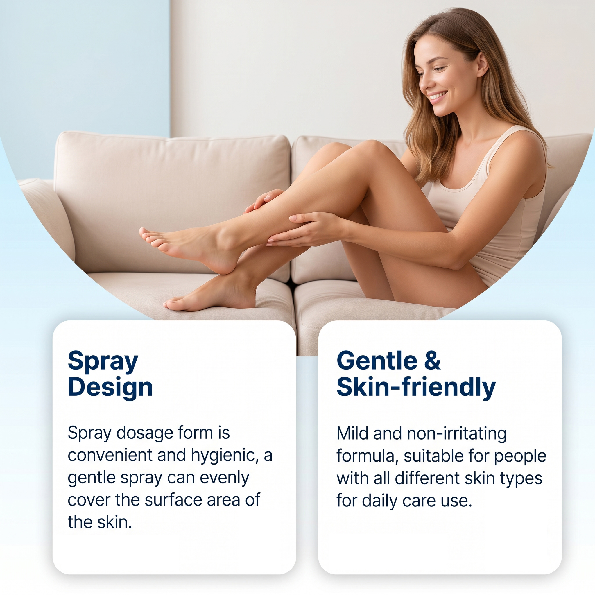 Foot Comfort Care Spray Mild Ingredients Nourish Foot Skin Refreshing Comfortable Easy Absorption Care Spray