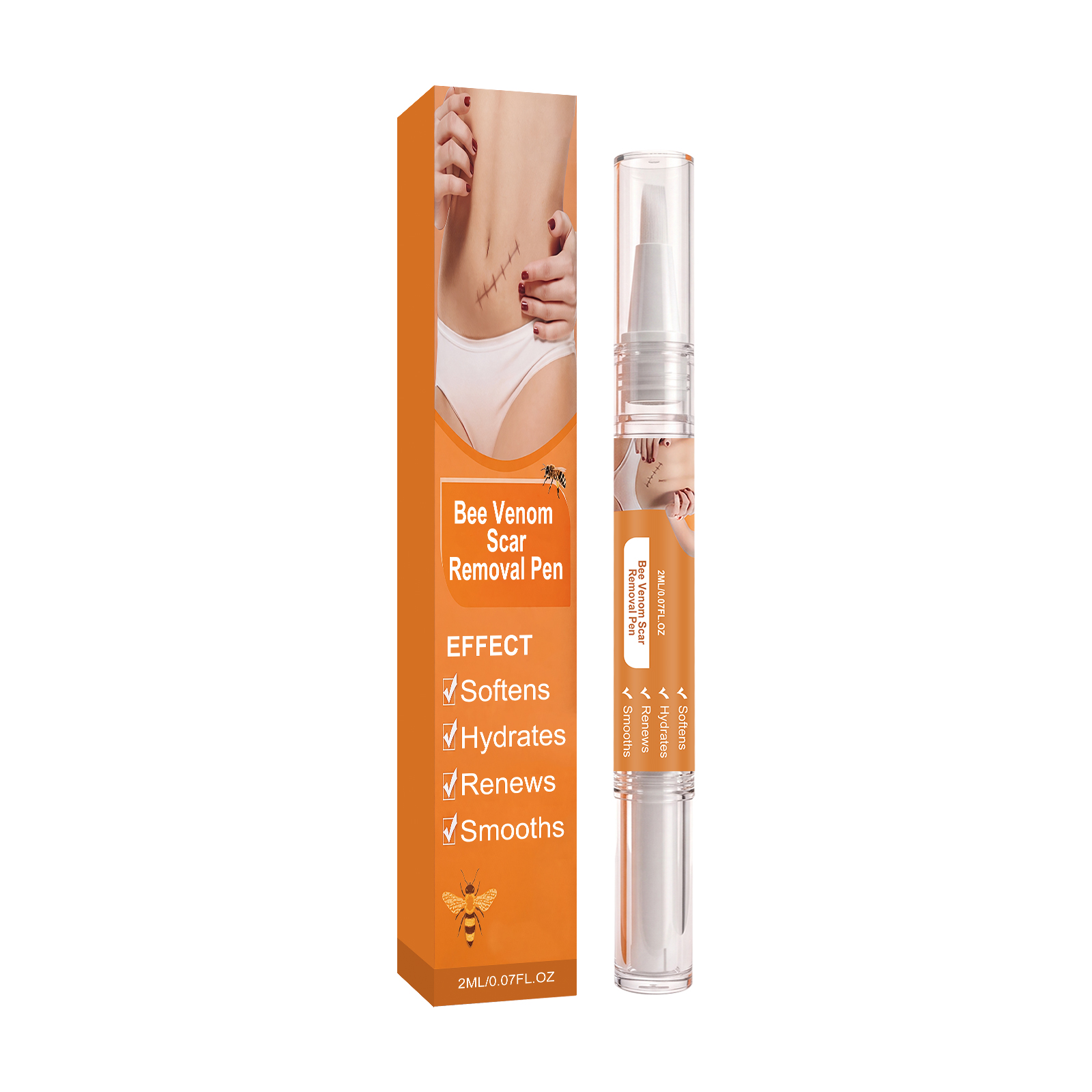 Bee Venum Skin Scar Care Pen Mild Moisturizing Body Skin Scar Smoothing Tender Daily Care Pen