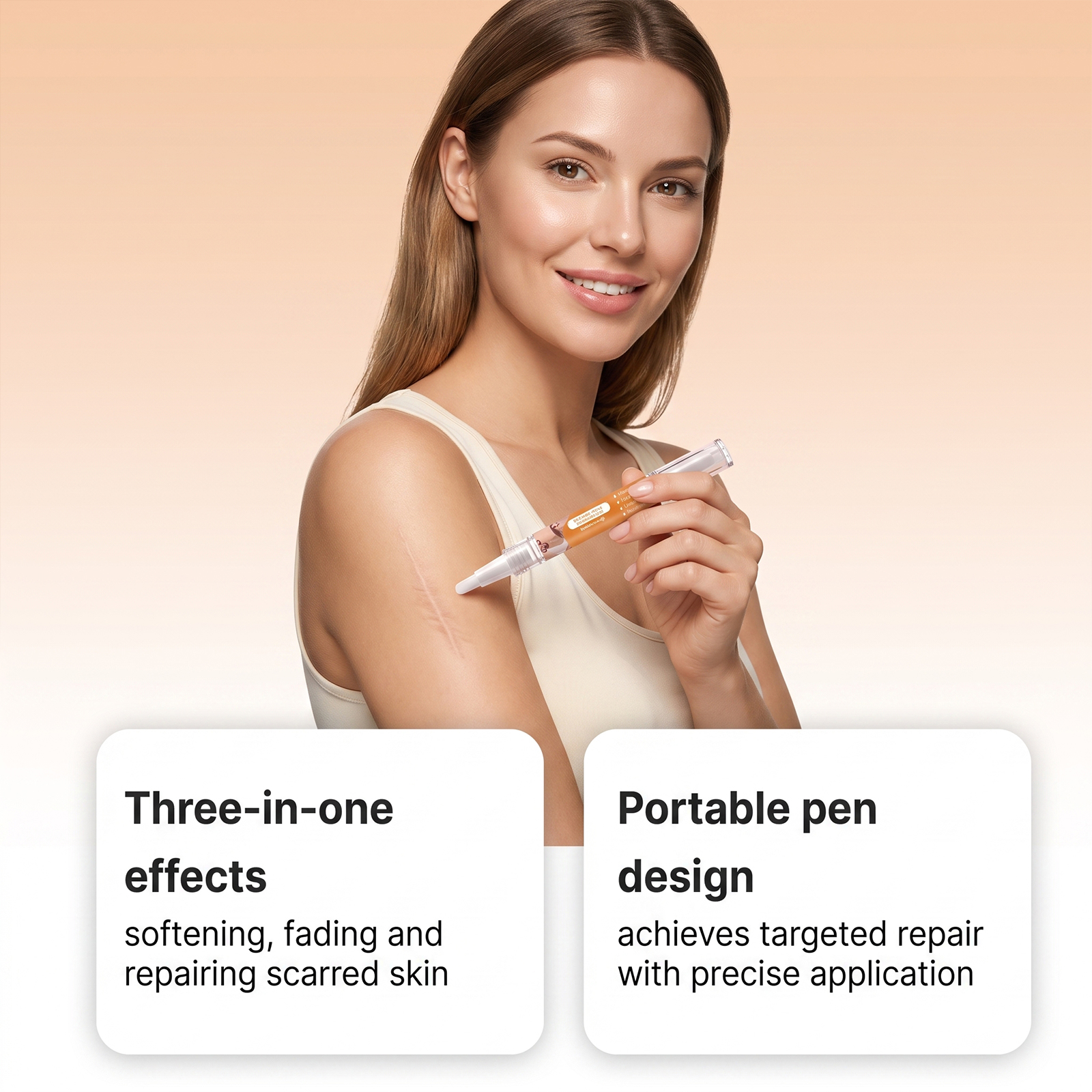 Bee Venum Skin Scar Care Pen Mild Moisturizing Body Skin Scar Smoothing Tender Daily Care Pen
