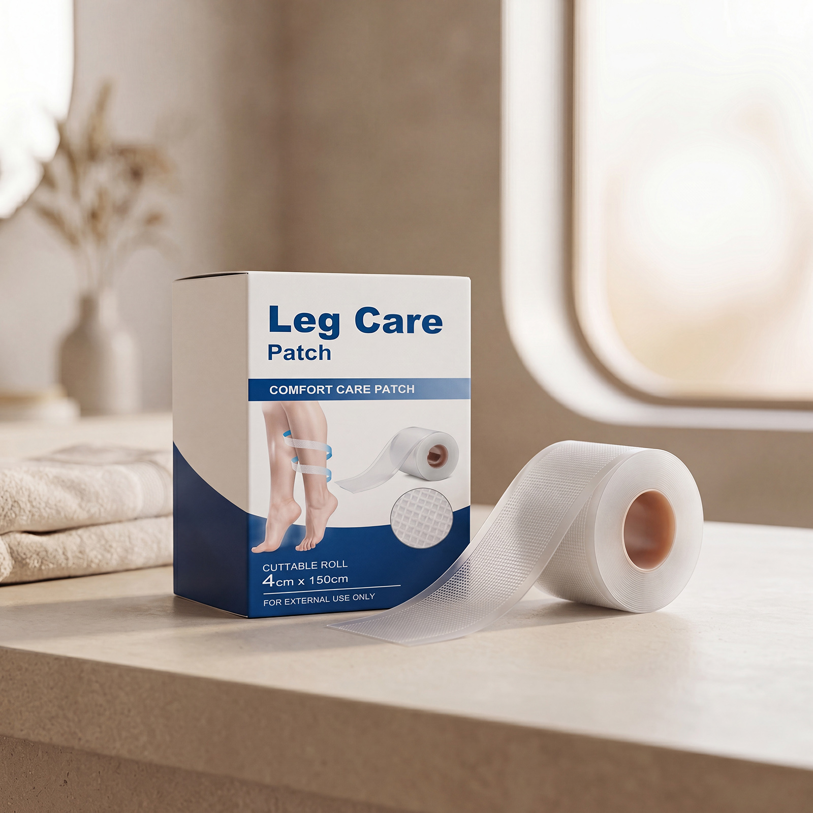 Leg Care Patch Mild Comfort Leg Skin Discomfort Skin Friendly Breathable External Portable Care Patch