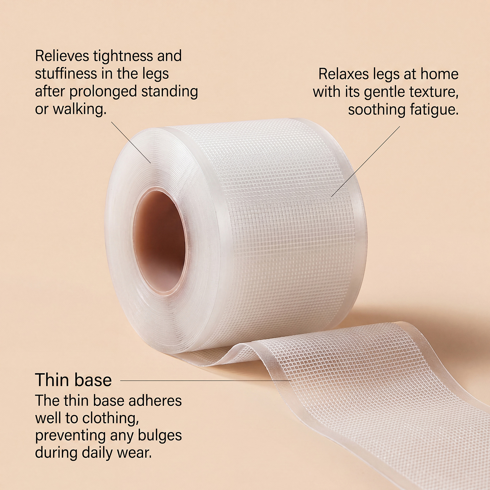 Leg Care Patch Mild Comfort Leg Skin Discomfort Skin Friendly Breathable External Portable Care Patch