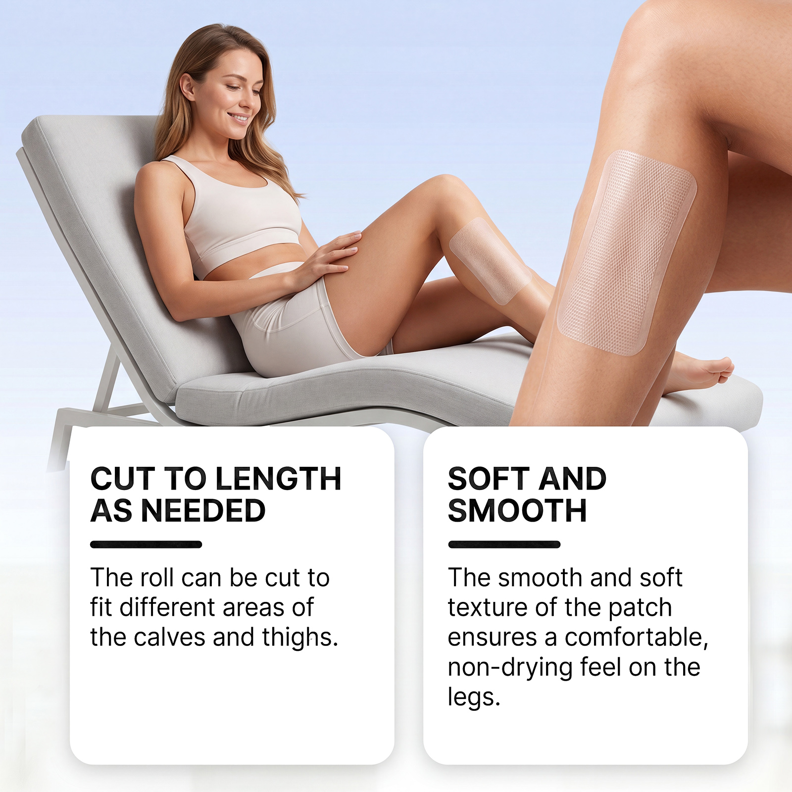 Leg Care Patch Mild Comfort Leg Skin Discomfort Skin Friendly Breathable External Portable Care Patch