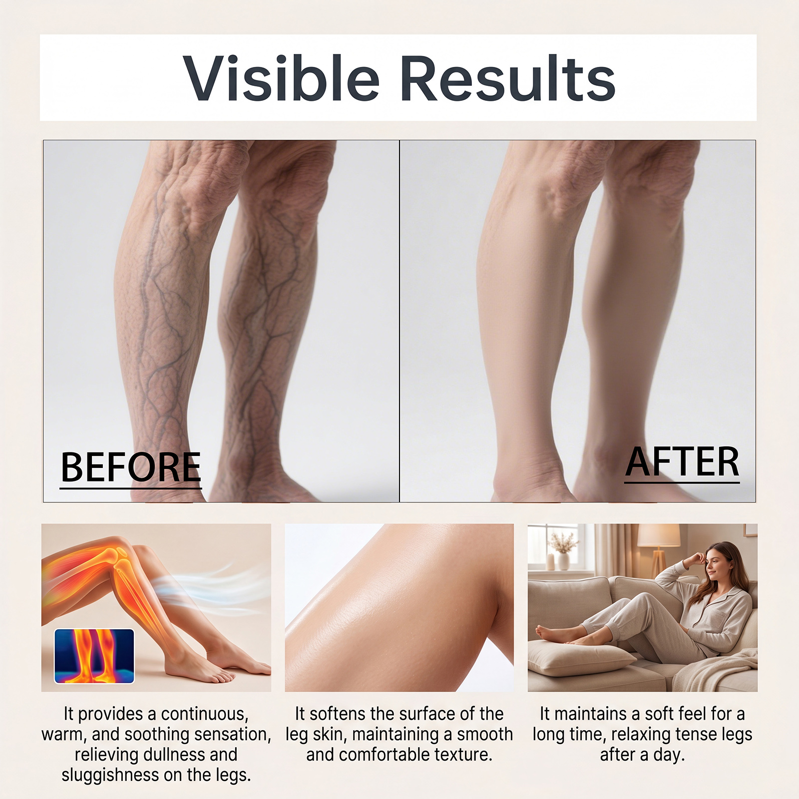 Leg Care Patch Mild Comfort Leg Skin Discomfort Skin Friendly Breathable External Portable Care Patch