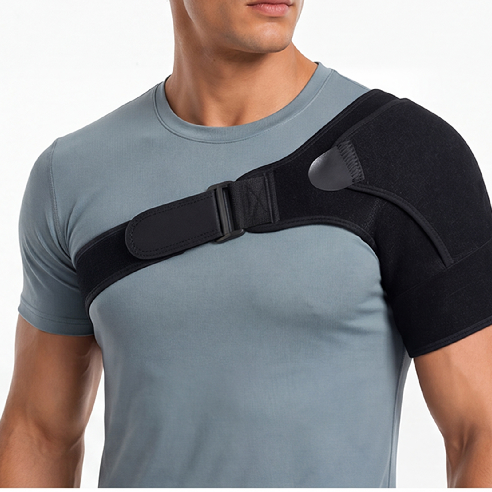 Shoulder Brace Adjustable Composite Flannel Comfort Convenient Wear Soft Daily Body Care Support Gear
