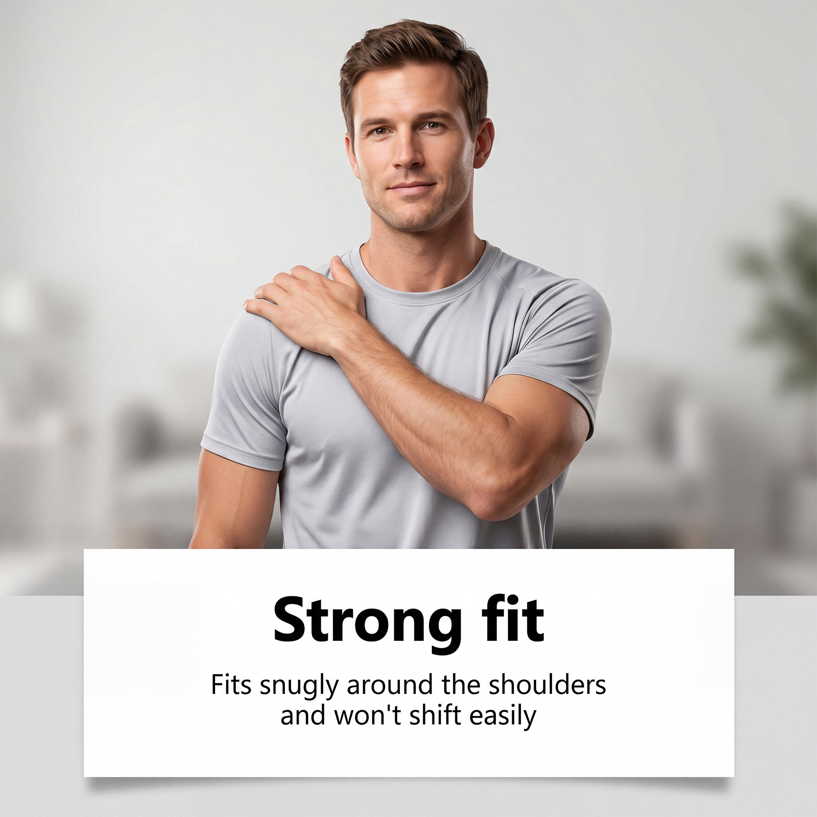 Shoulder Brace Adjustable Composite Flannel Comfort Convenient Wear Soft Daily Body Care Support Gear