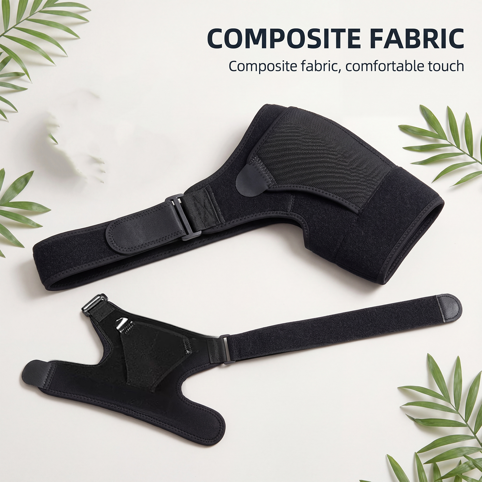 Shoulder Brace Adjustable Composite Flannel Comfort Convenient Wear Soft Daily Body Care Support Gear